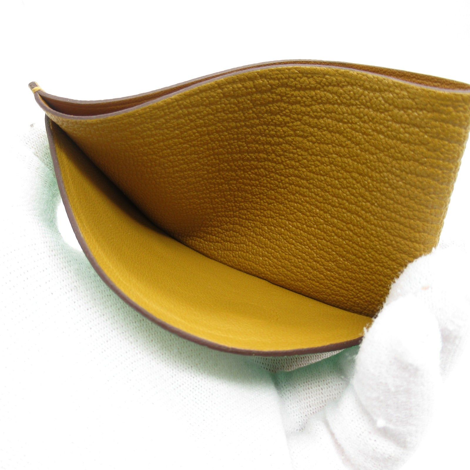 Hermes Hermes Card Case Poisson Vert Comics Leather Chevre Green Silver Hardware B Stamp Size ONE SIZE - 9 Thumbnail