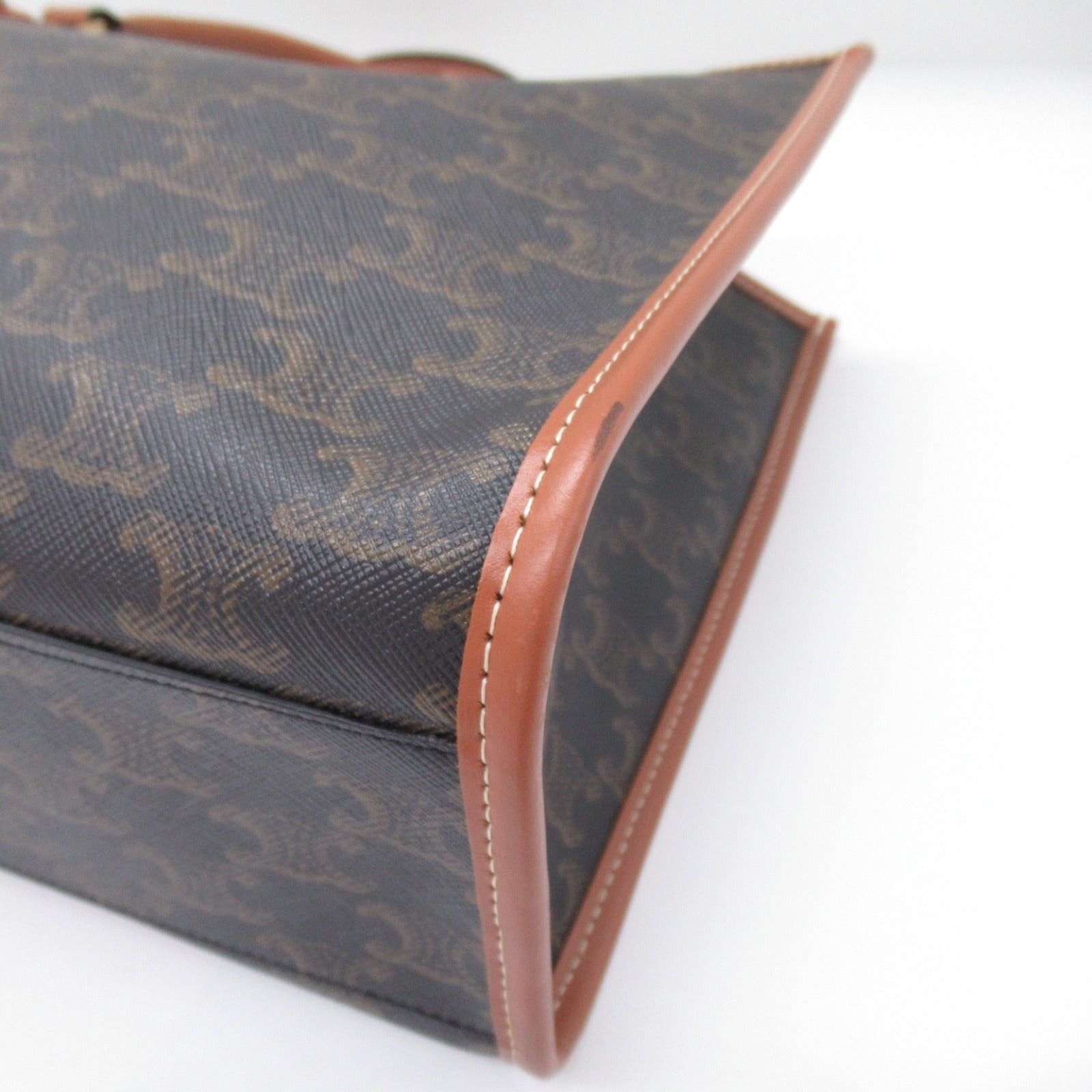 Celine Celine Mini Horizontal Cover Tote Bag Handbag Canvas Triomphe Black Tongue Size ONE SIZE - 8 Thumbnail