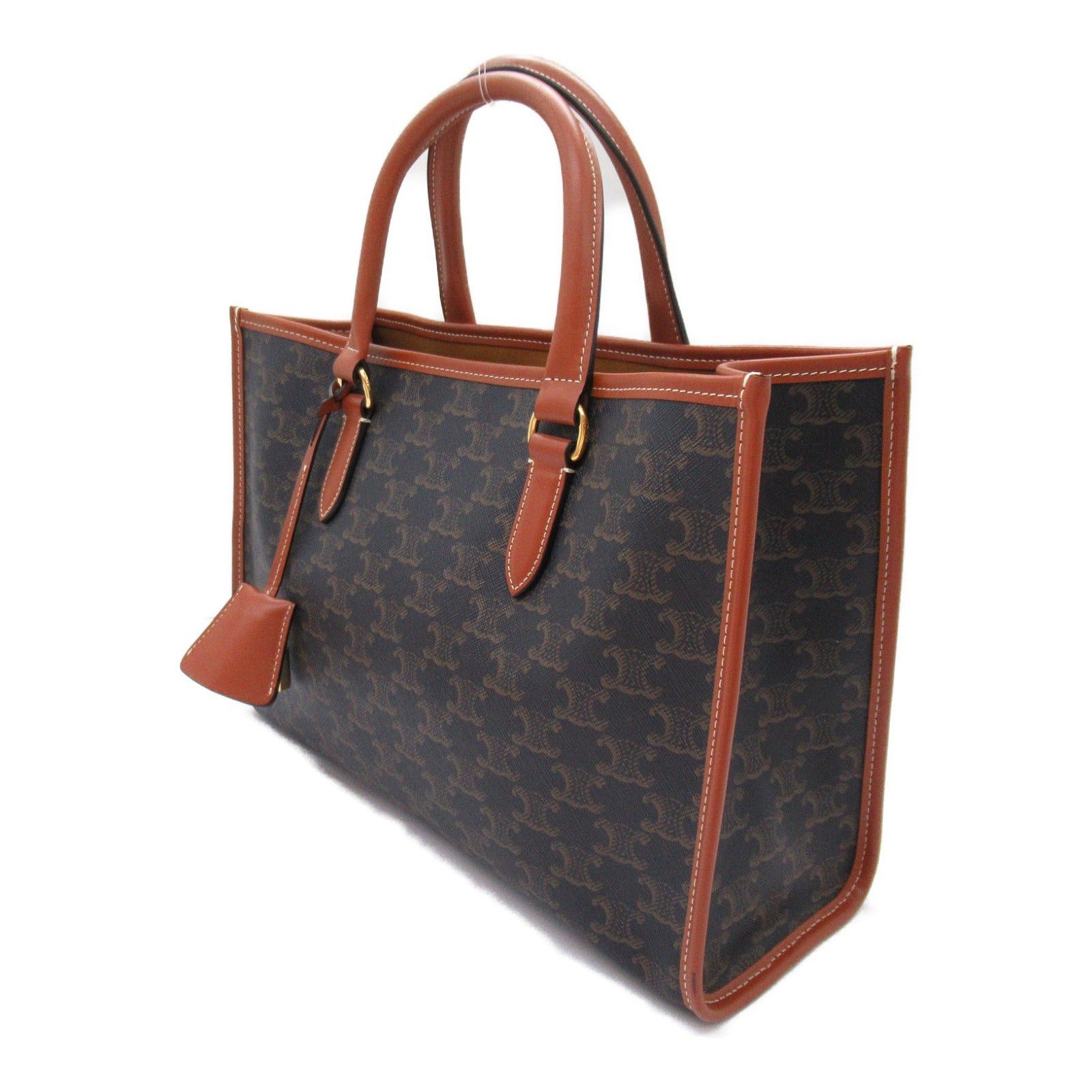 Celine Celine Mini Horizontal Cover Tote Bag Handbag Canvas Triomphe Black Tongue Size ONE SIZE - 3 Thumbnail