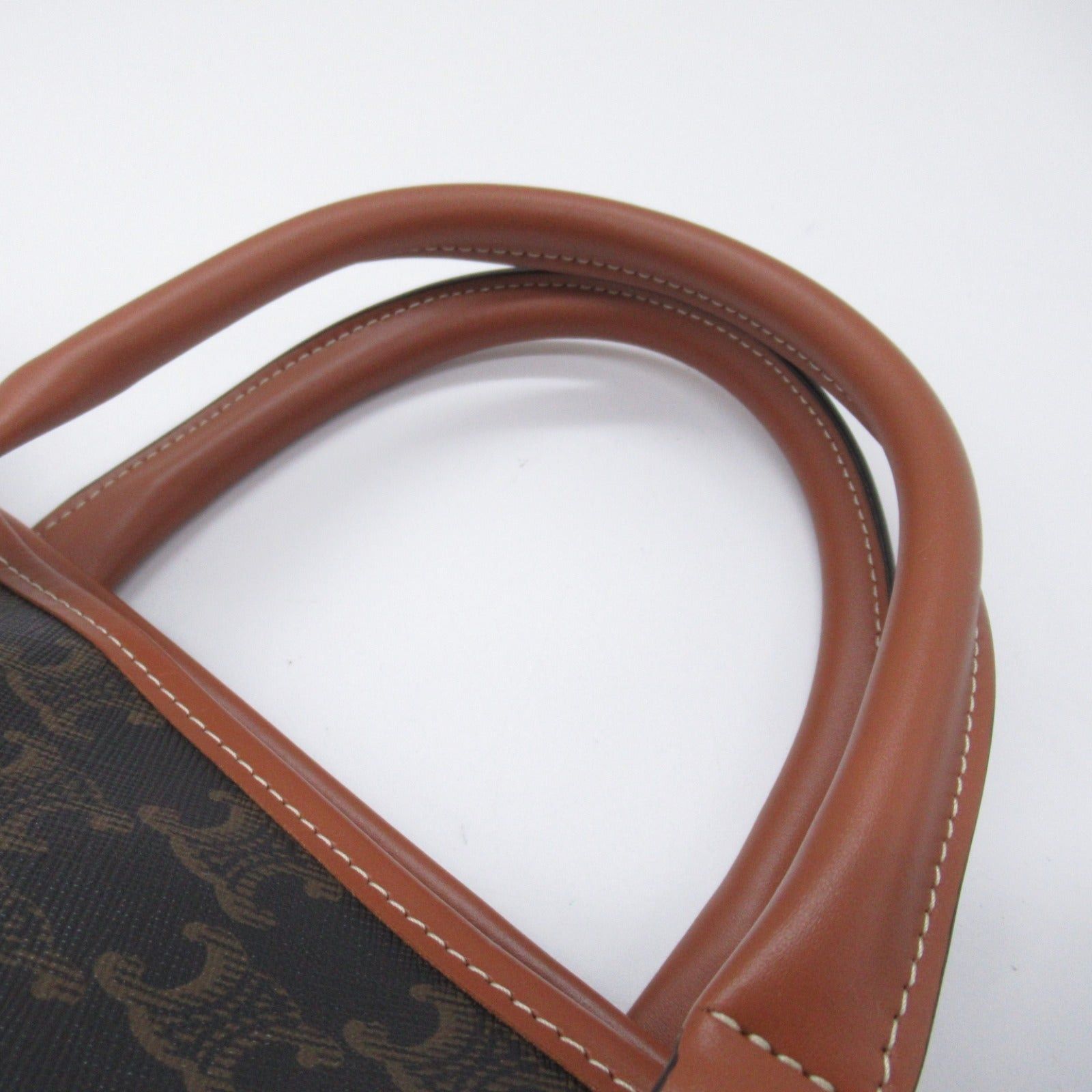 Celine Celine Mini Horizontal Cover Tote Bag Handbag Canvas Triomphe Black Tongue Size ONE SIZE - 7 Thumbnail