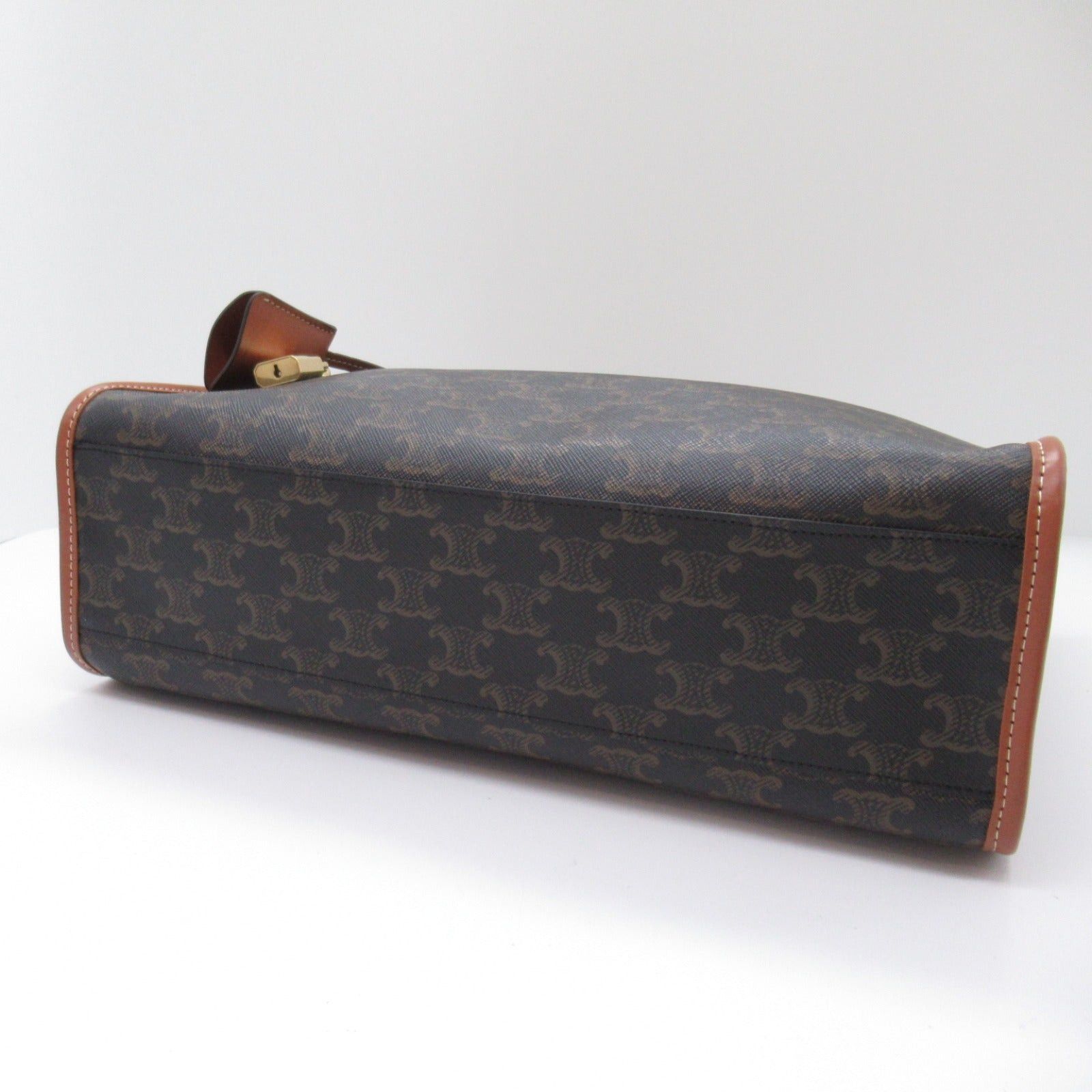 Celine Celine Mini Horizontal Cover Tote Bag Handbag Canvas Triomphe Black Tongue Size ONE SIZE - 4 Thumbnail