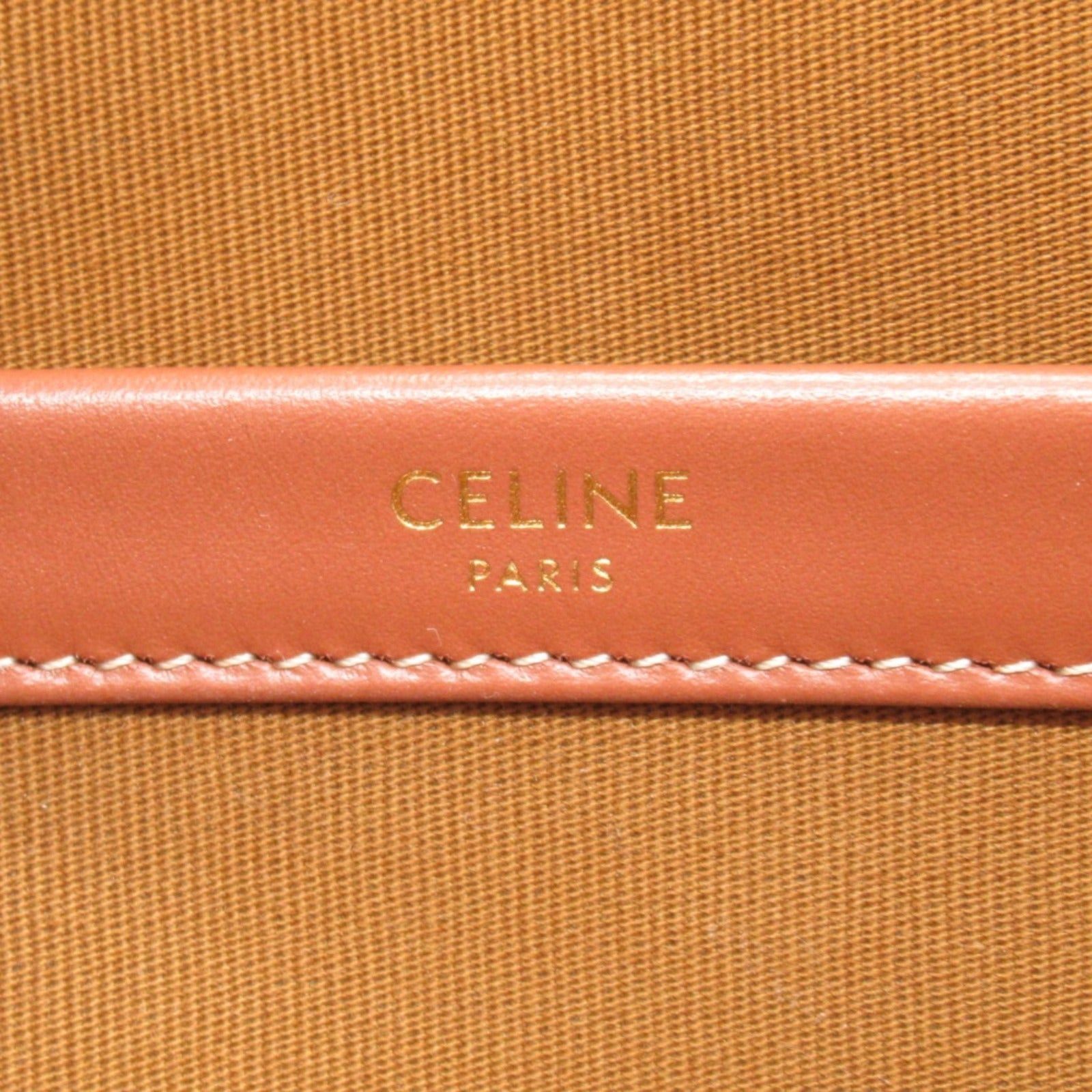Celine Celine Mini Horizontal Cover Tote Bag Handbag Canvas Triomphe Black Tongue Size ONE SIZE - 6 Thumbnail