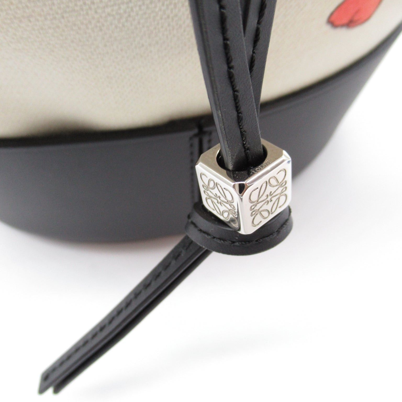 Loewe Loewe Balloon Shoulder Bag Canvas Leather Black Natural/Parakeet Pattern Size ONE SIZE - 15 Thumbnail