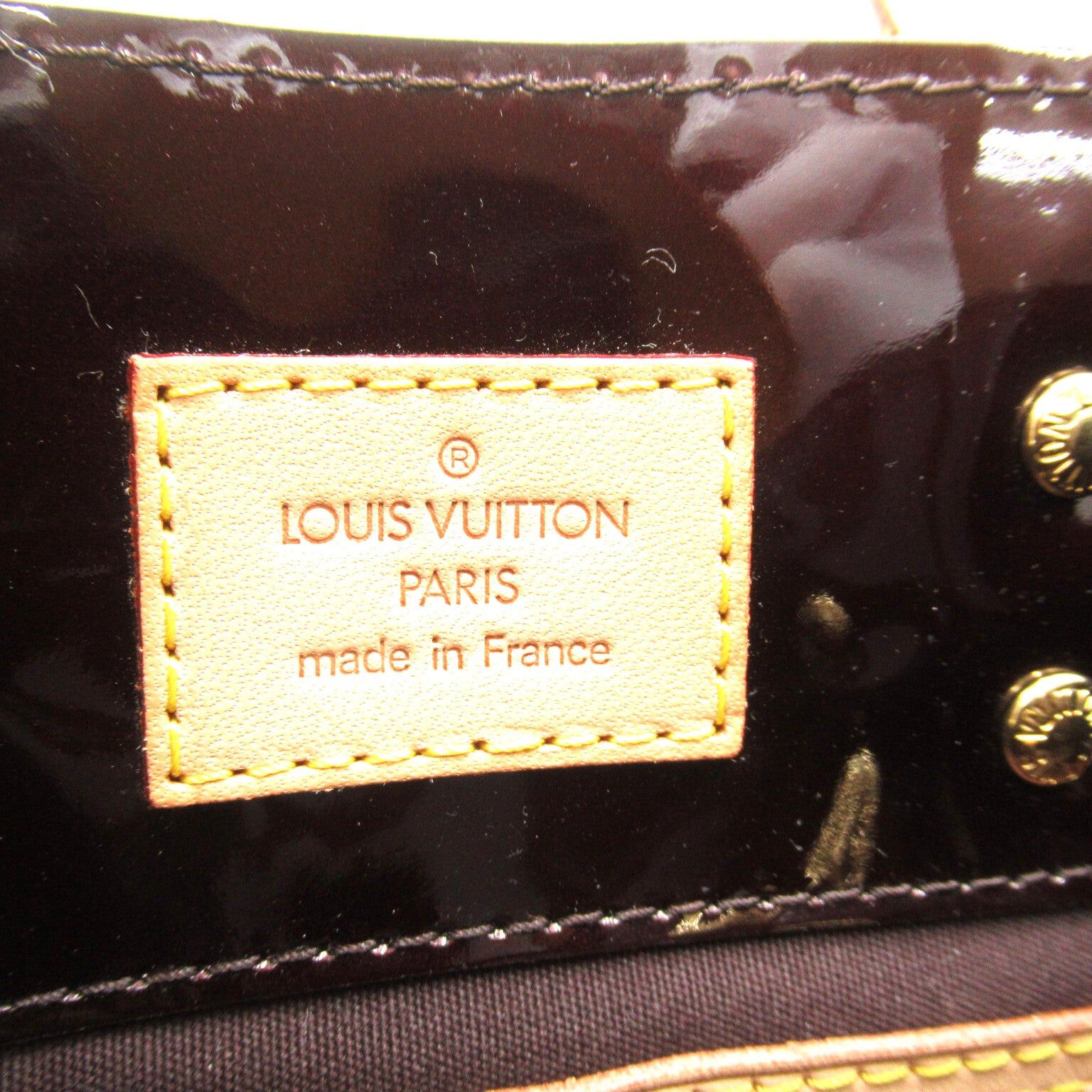 Louis Vuitton Louis Vuitton Lead Pm Handbag Tote Bag Patent Leather Vernis Brown Amarante Size ONE SIZE - 7 Thumbnail
