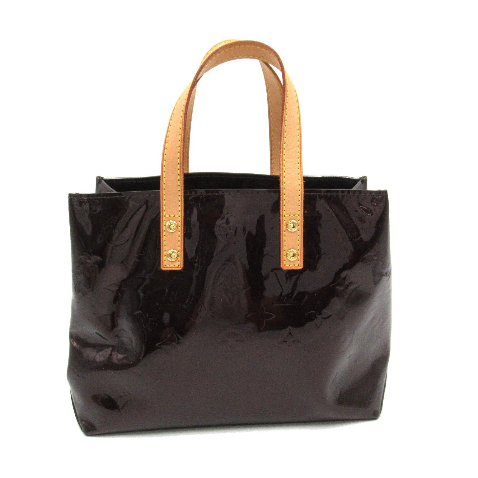 Louis Vuitton Louis Vuitton Lead Pm Handbag Tote Bag Patent Leather Vernis Brown Amarante Size ONE SIZE - 2 Thumbnail