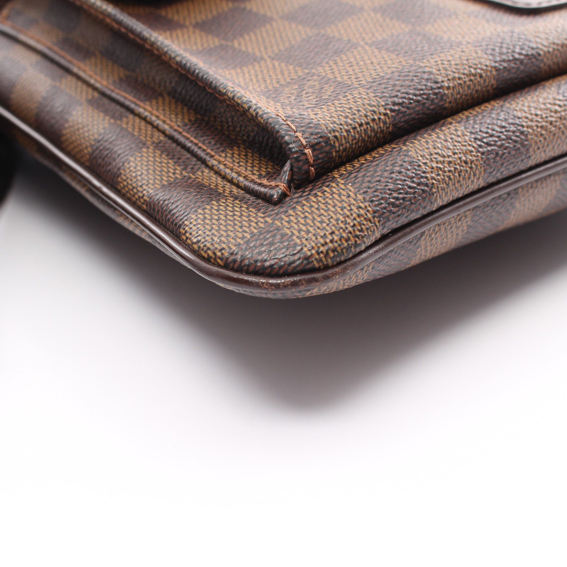 Louis Vuitton Louis Vuitton Pochette Melville Damier Ebene Shoulder Bag Leather Brown Size ONE SIZE - 5 Thumbnail