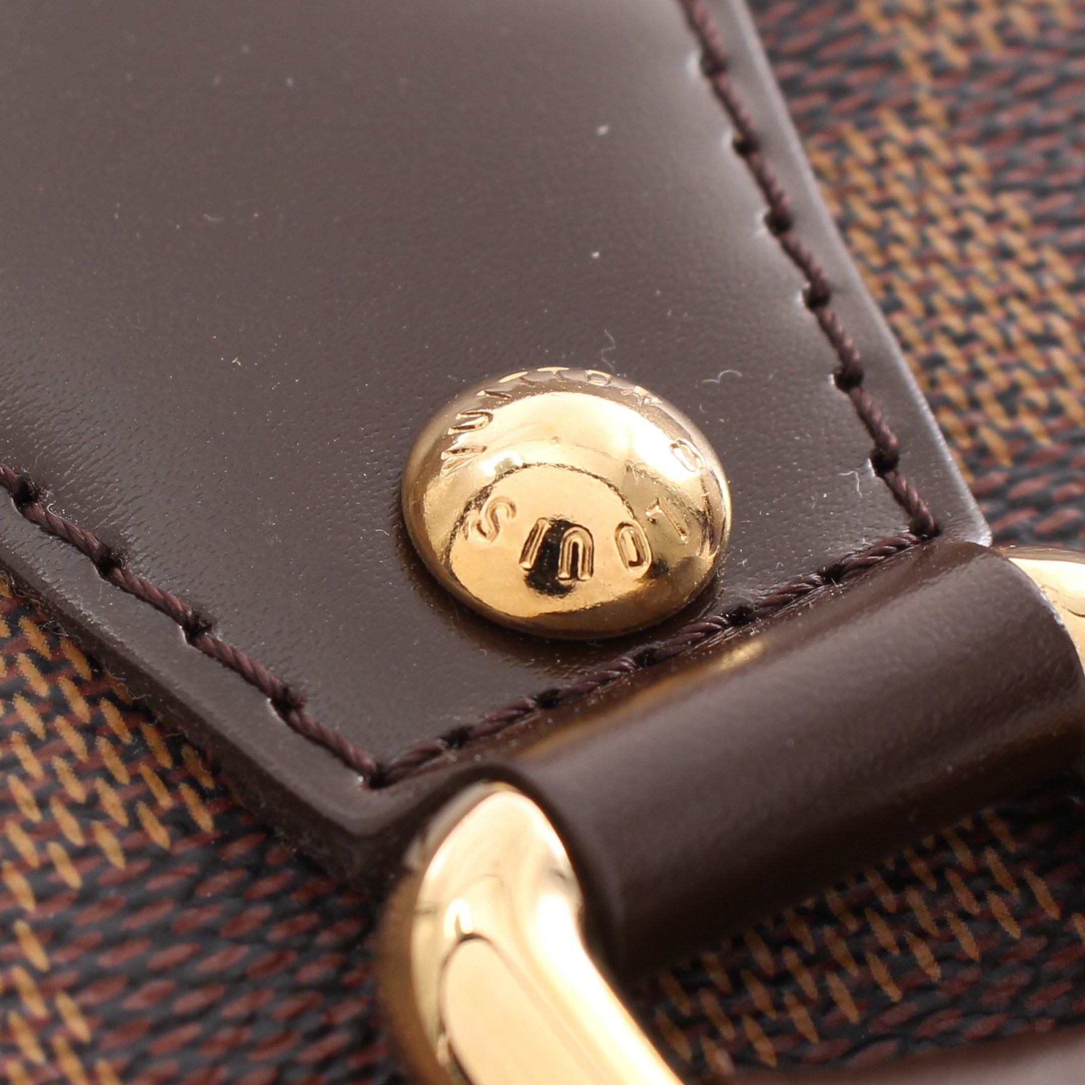 Louis Vuitton Louis Vuitton Duomo Damier Ebene Handbag Leather Brown Size ONE SIZE - 6 Thumbnail