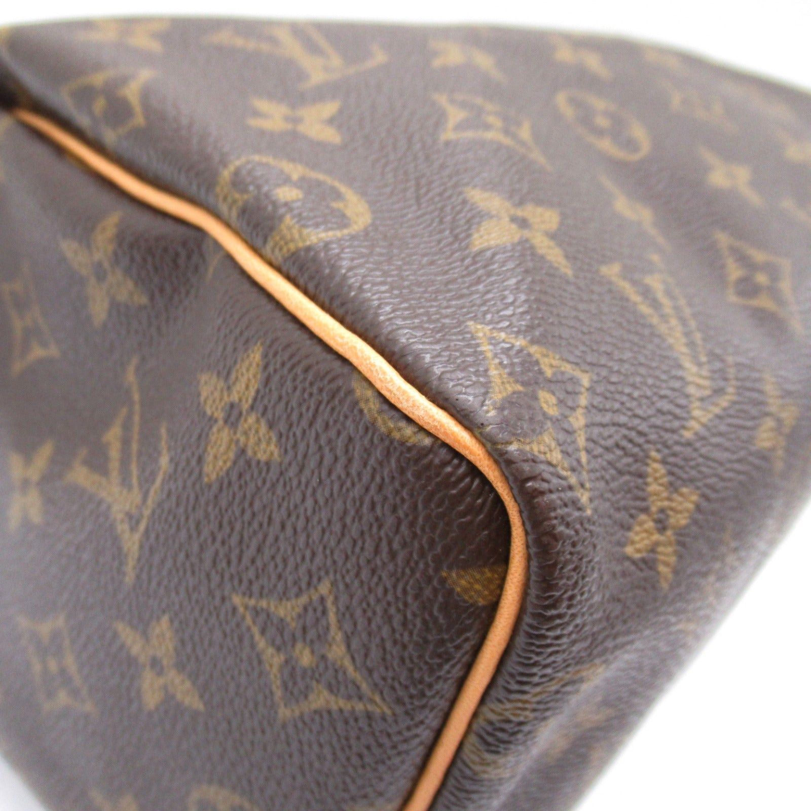 Louis Vuitton Louis Vuitton Speedy 25 Handbag Coated Canvas Monogram Brown Size ONE SIZE - 10 Thumbnail
