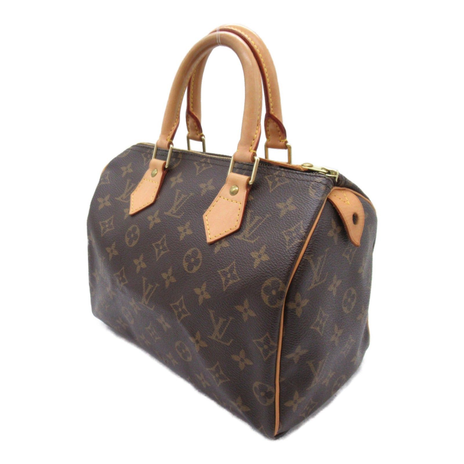 Louis Vuitton Louis Vuitton Speedy 25 Handbag Coated Canvas Monogram Brown Size ONE SIZE - 3 Thumbnail