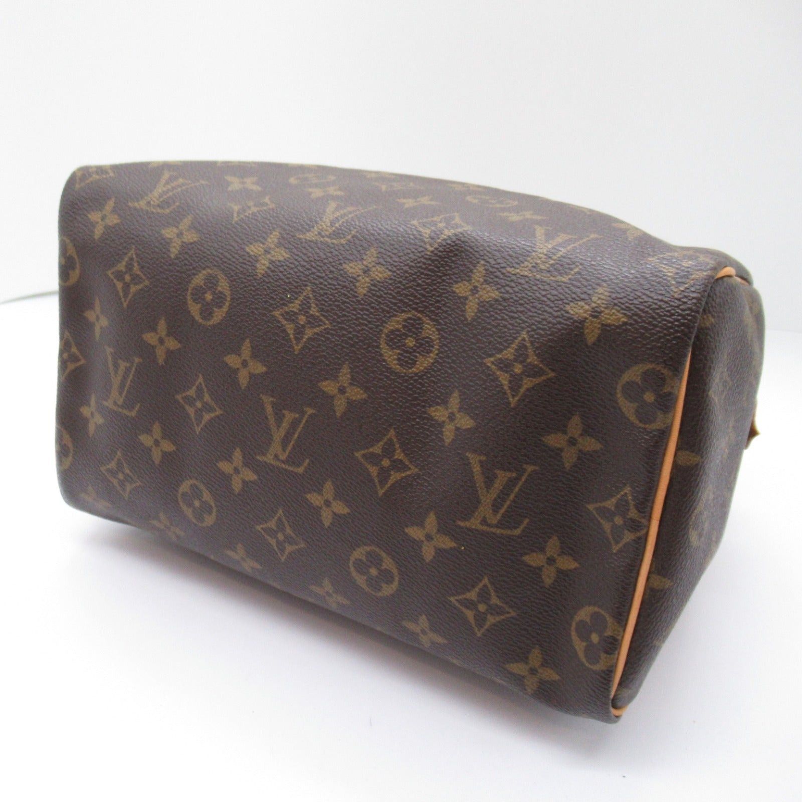 Louis Vuitton Louis Vuitton Speedy 25 Handbag Coated Canvas Monogram Brown Size ONE SIZE - 4 Thumbnail