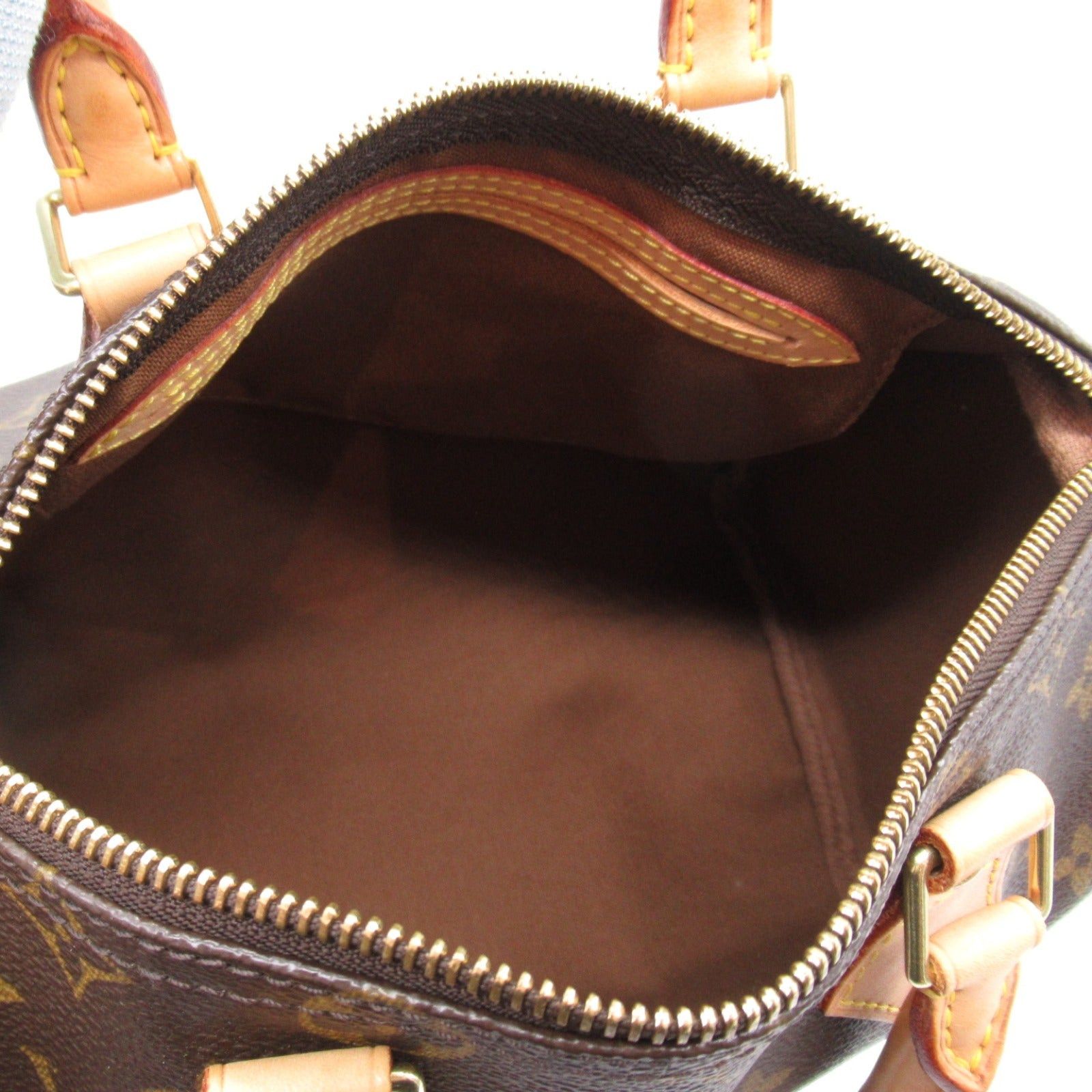 Louis Vuitton Louis Vuitton Speedy 25 Handbag Coated Canvas Monogram Brown Size ONE SIZE - 5 Thumbnail