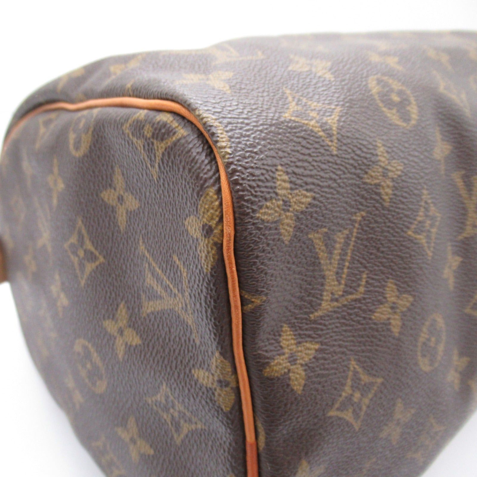 Louis Vuitton Louis Vuitton Speedy 30 Handbag Coated Canvas Monogram Brown Size ONE SIZE - 9 Thumbnail