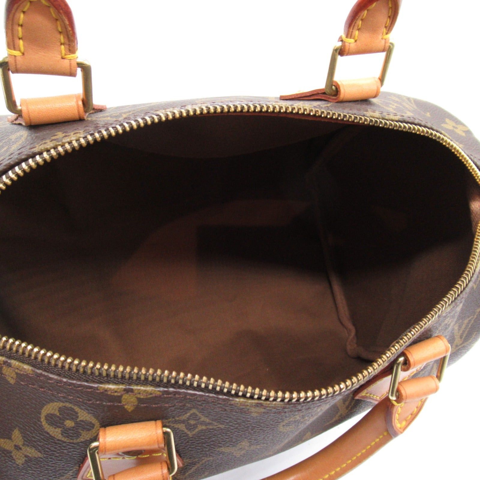Louis Vuitton Louis Vuitton Speedy 30 Handbag Coated Canvas Monogram Brown Size ONE SIZE - 5 Thumbnail