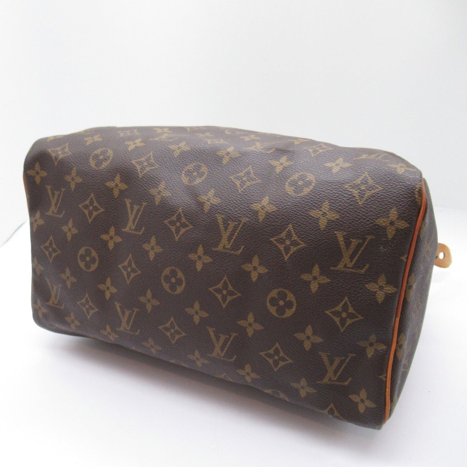 Louis Vuitton Louis Vuitton Speedy 30 Handbag Coated Canvas Monogram Brown Size ONE SIZE - 4 Thumbnail