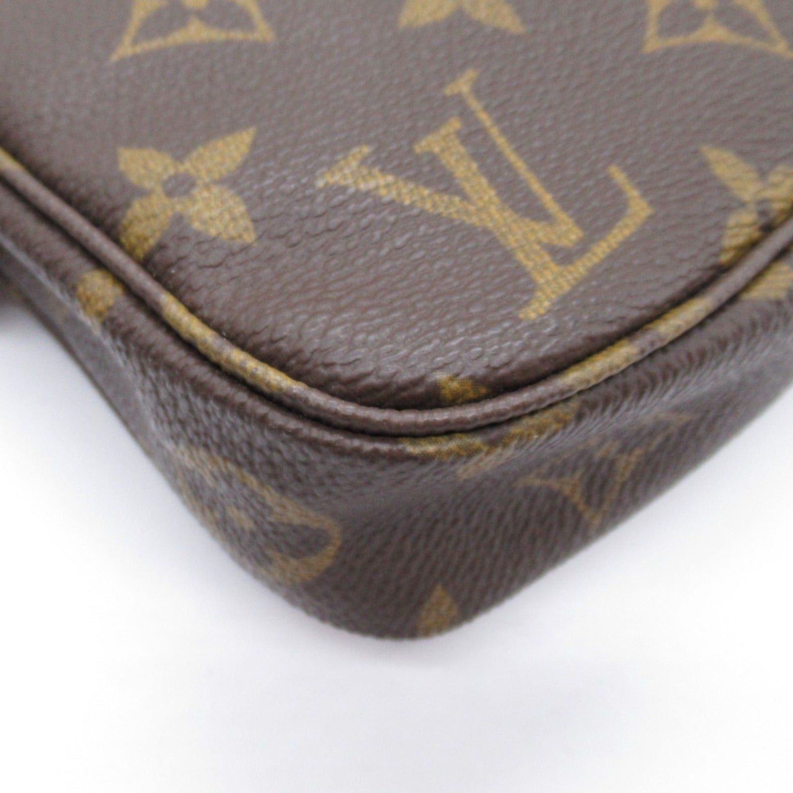 Louis Vuitton Louis Vuitton Pochette Accessoires Accessory Pouch Handbag Coated Canvas Monogram Brown Size ONE SIZE - 10 Thumbnail