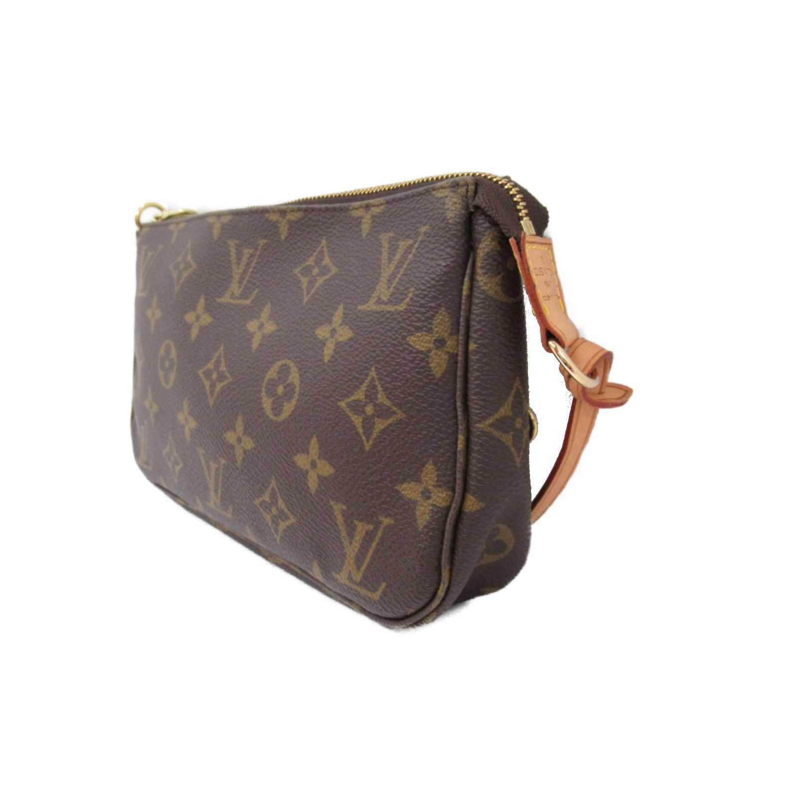 Louis Vuitton Louis Vuitton Pochette Accessoires Accessory Pouch Handbag Coated Canvas Monogram Brown Size ONE SIZE - 3 Thumbnail