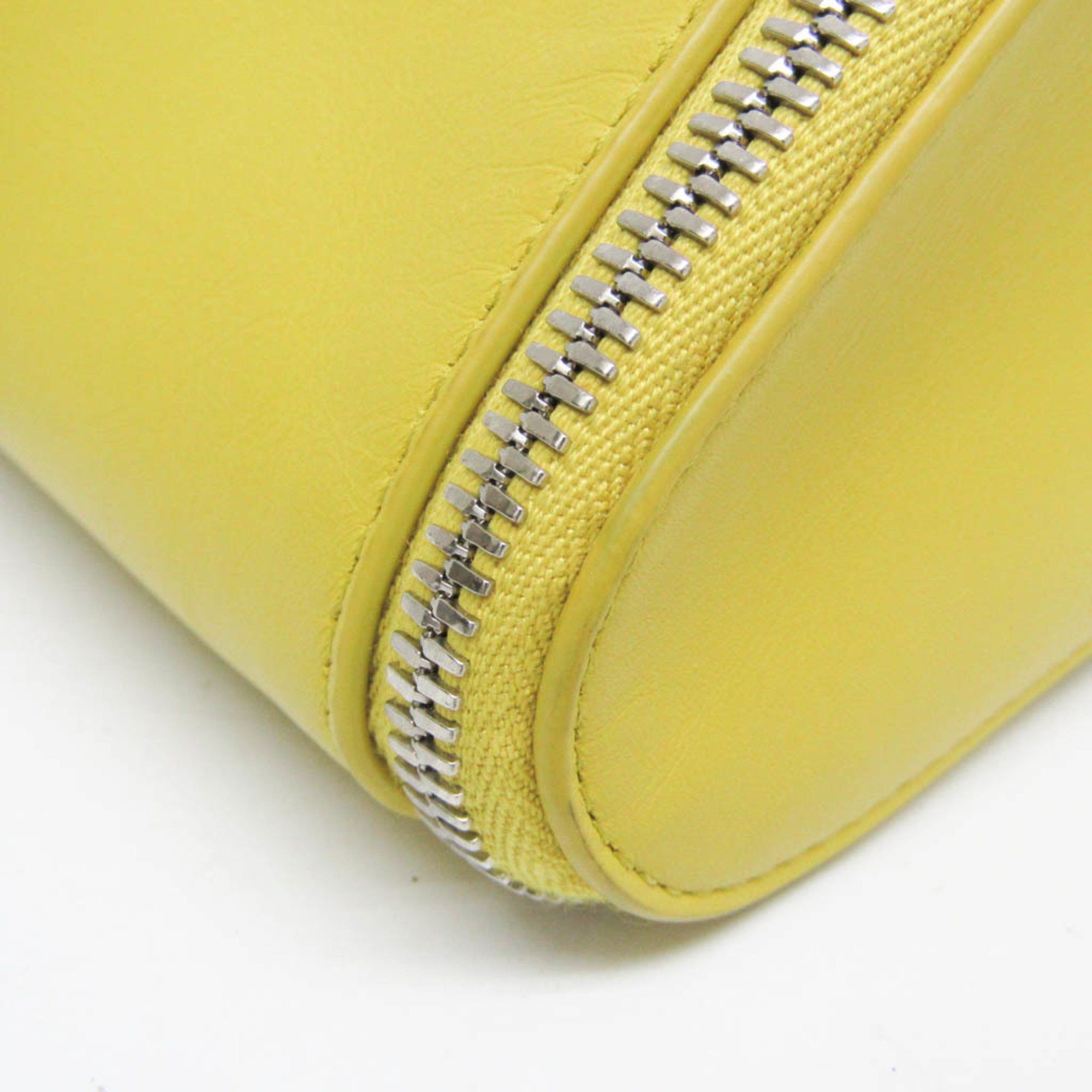 Bottega Veneta Organizer Yellow Leather Clutch Bag (Pre-Owned) Size ONE SIZE - 8 Thumbnail