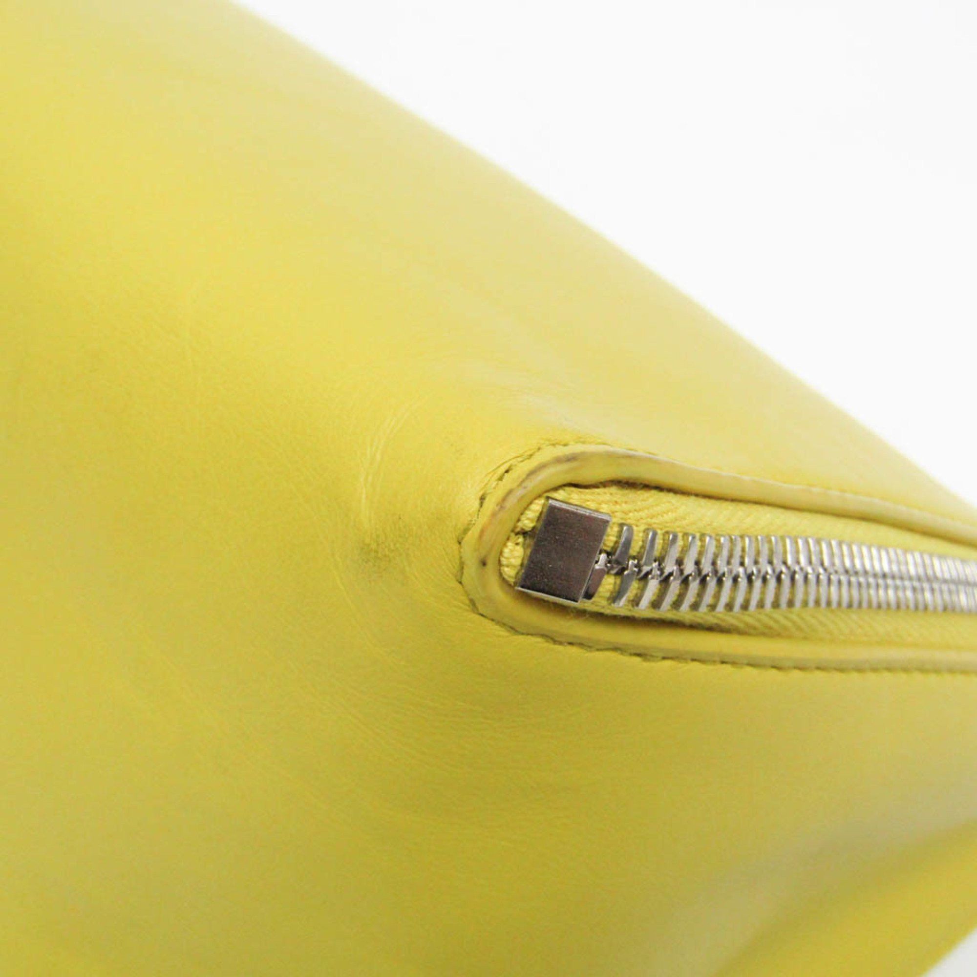 Bottega Veneta Organizer Yellow Leather Clutch Bag (Pre-Owned) Size ONE SIZE - 6 Thumbnail