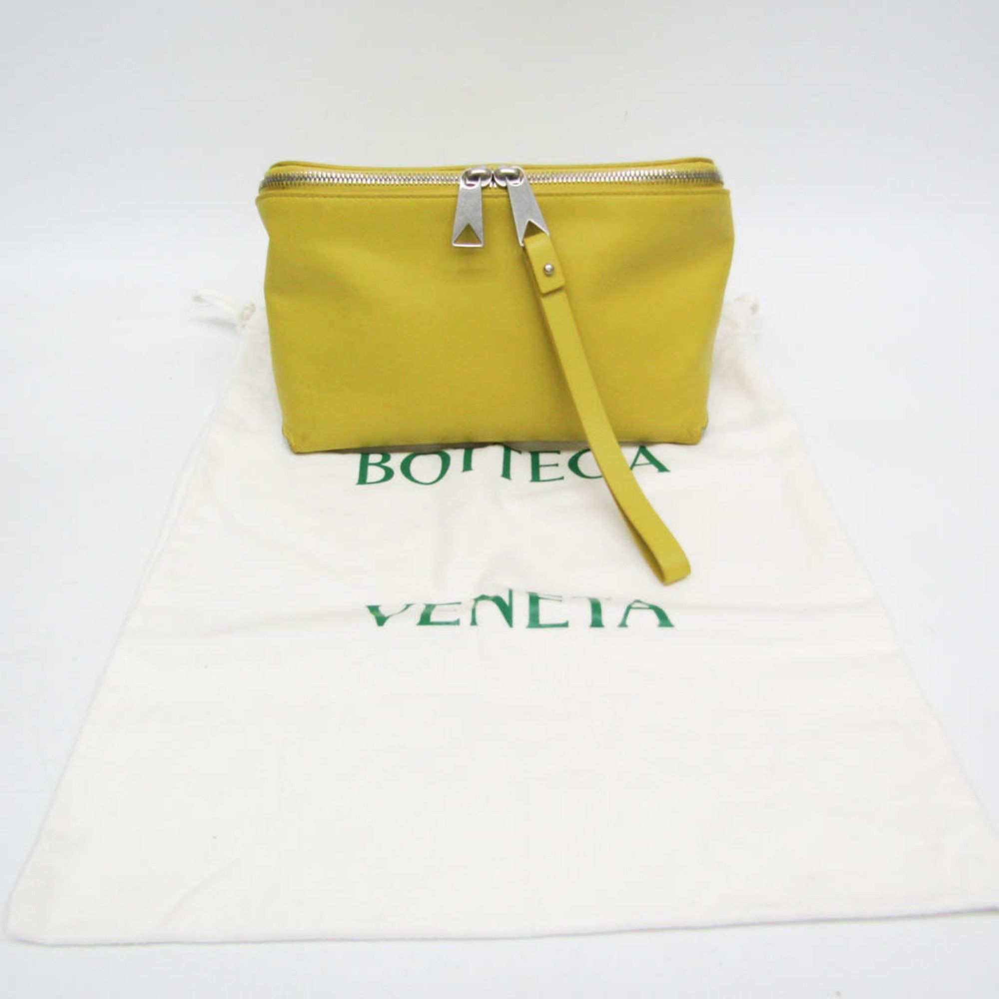 Bottega Veneta Organizer Yellow Leather Clutch Bag (Pre-Owned) Size ONE SIZE - 5 Thumbnail
