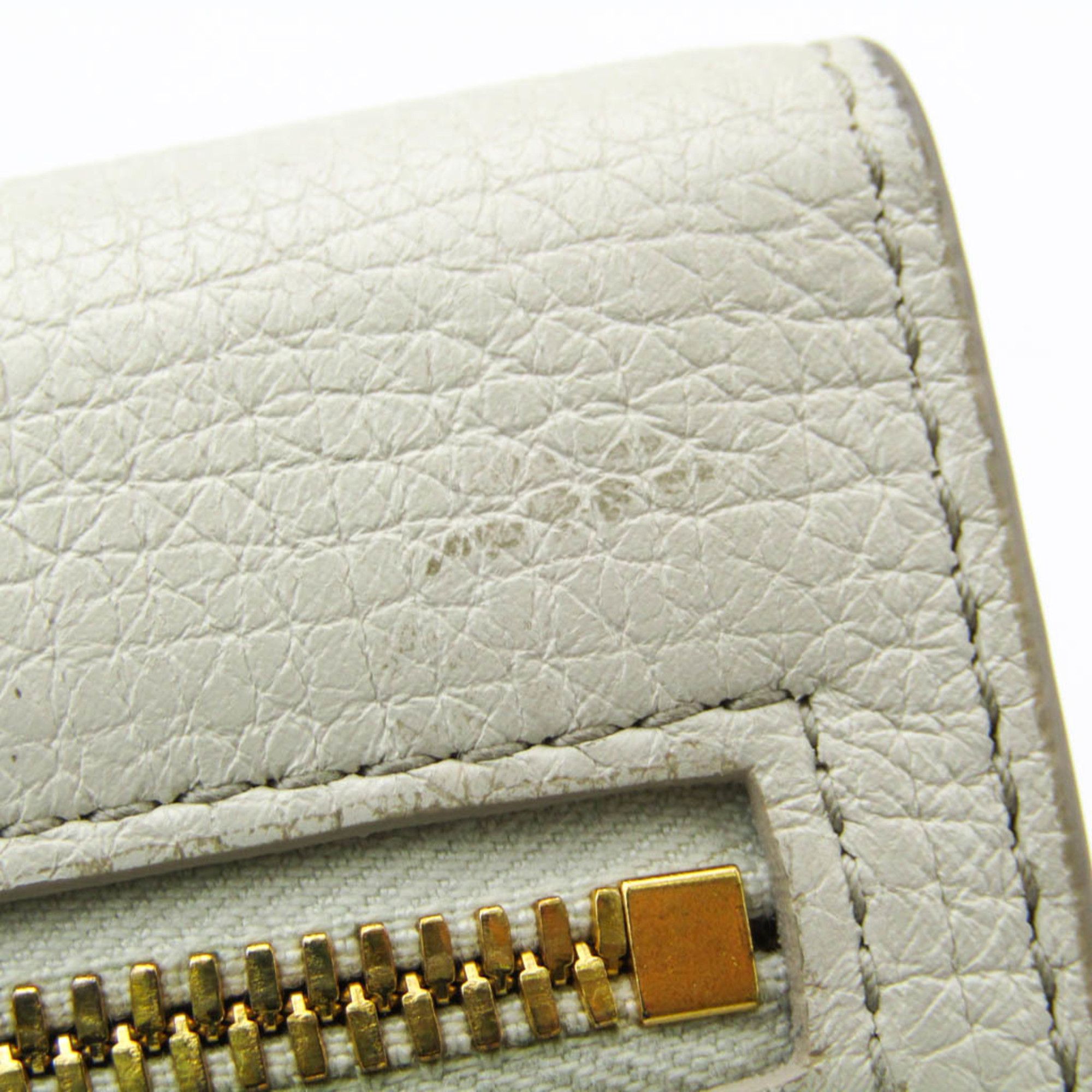 Bottega Veneta Palmerato White Leather Wallet (Pre-Owned) Size ONE SIZE - 8 Thumbnail