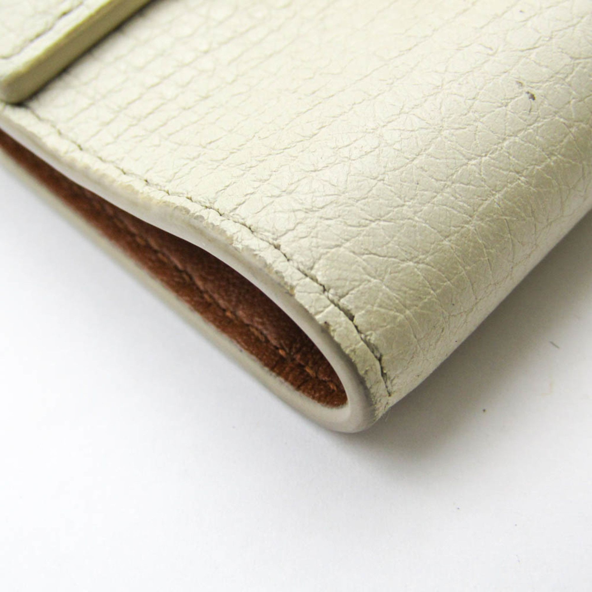 Bottega Veneta Palmerato White Leather Wallet (Pre-Owned) Size ONE SIZE - 7 Thumbnail