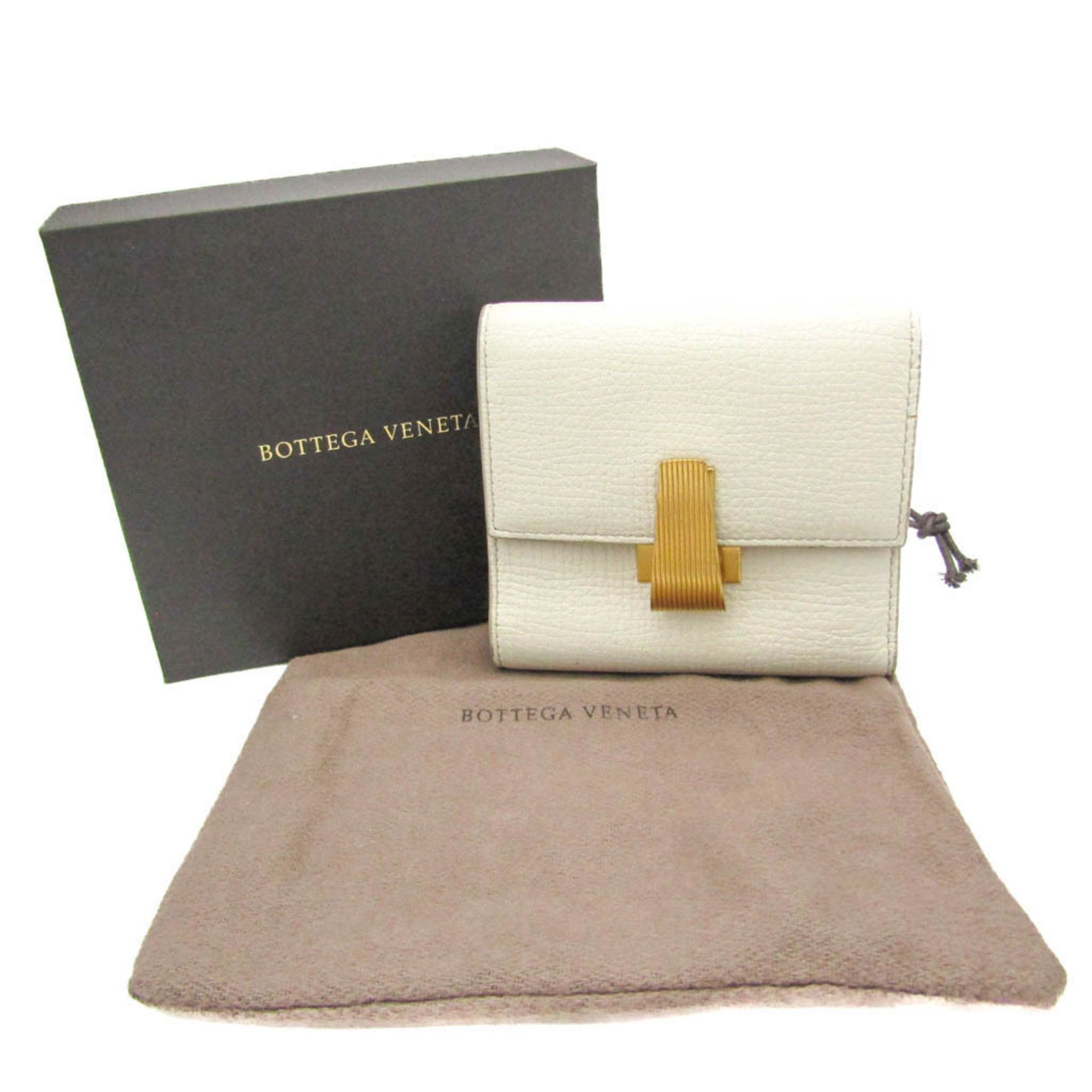 Bottega Veneta Palmerato White Leather Wallet (Pre-Owned) Size ONE SIZE - 5 Thumbnail