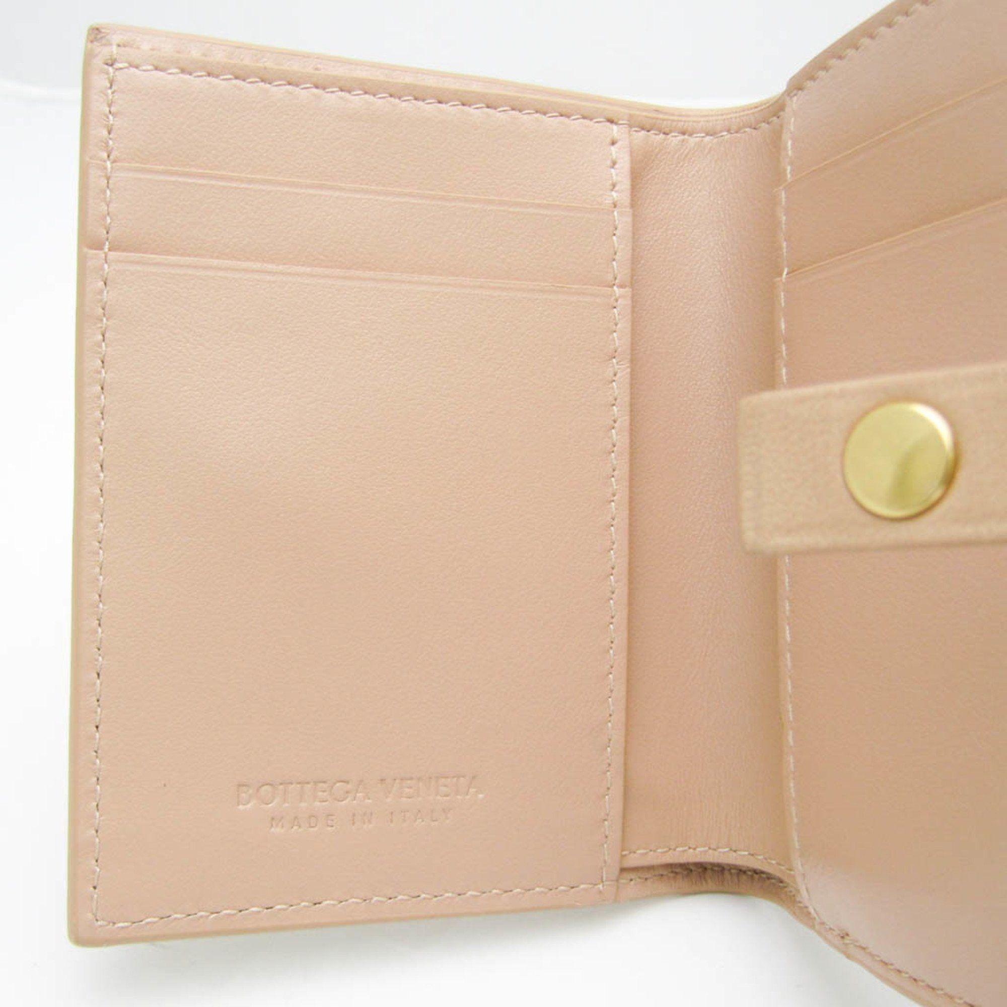 Bottega Veneta Intrecciato Beige Leather Wallet (Pre-Owned) Size ONE SIZE - 11 Thumbnail