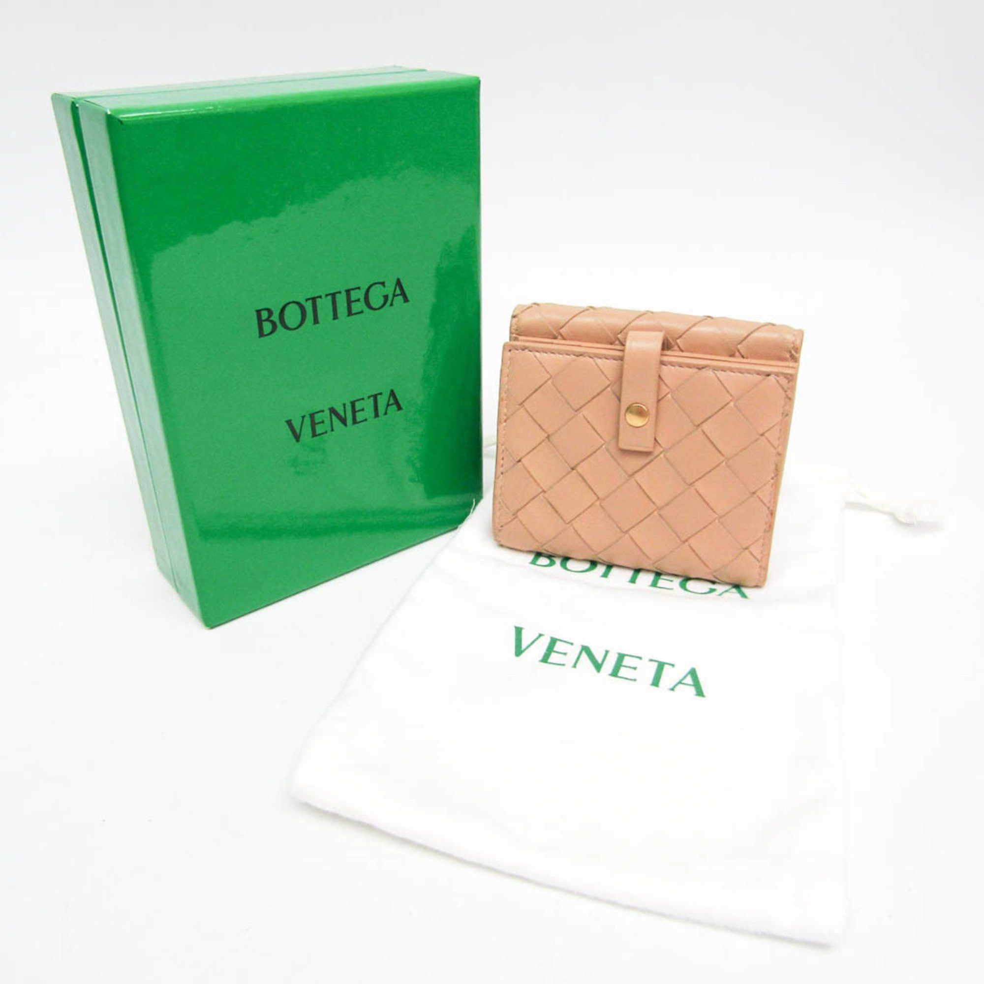 Bottega Veneta Intrecciato Beige Leather Wallet (Pre-Owned) Size ONE SIZE - 6 Thumbnail
