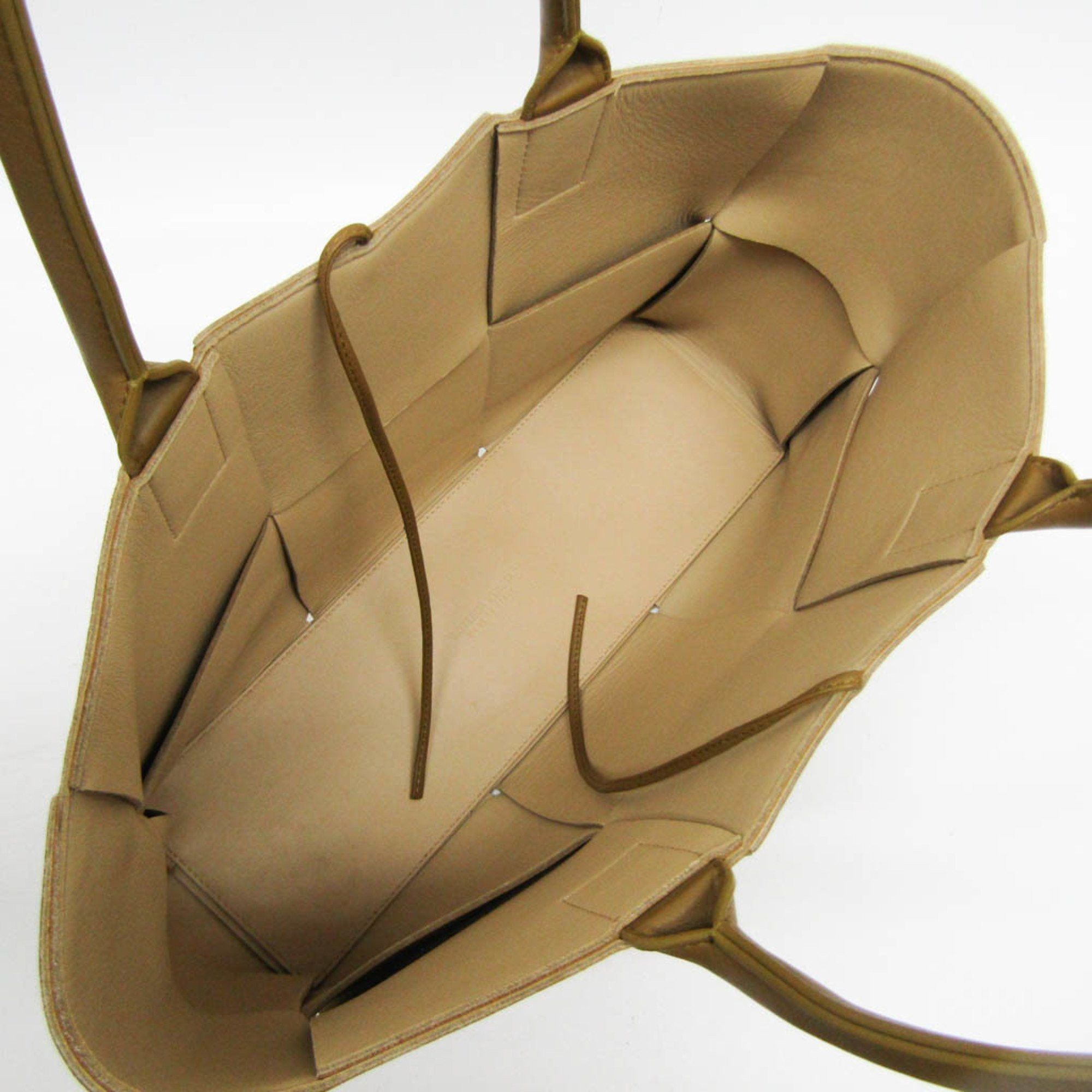 Bottega Veneta Arco Camel Leather Tote Bag (Pre-Owned) Size ONE SIZE - 3 Thumbnail