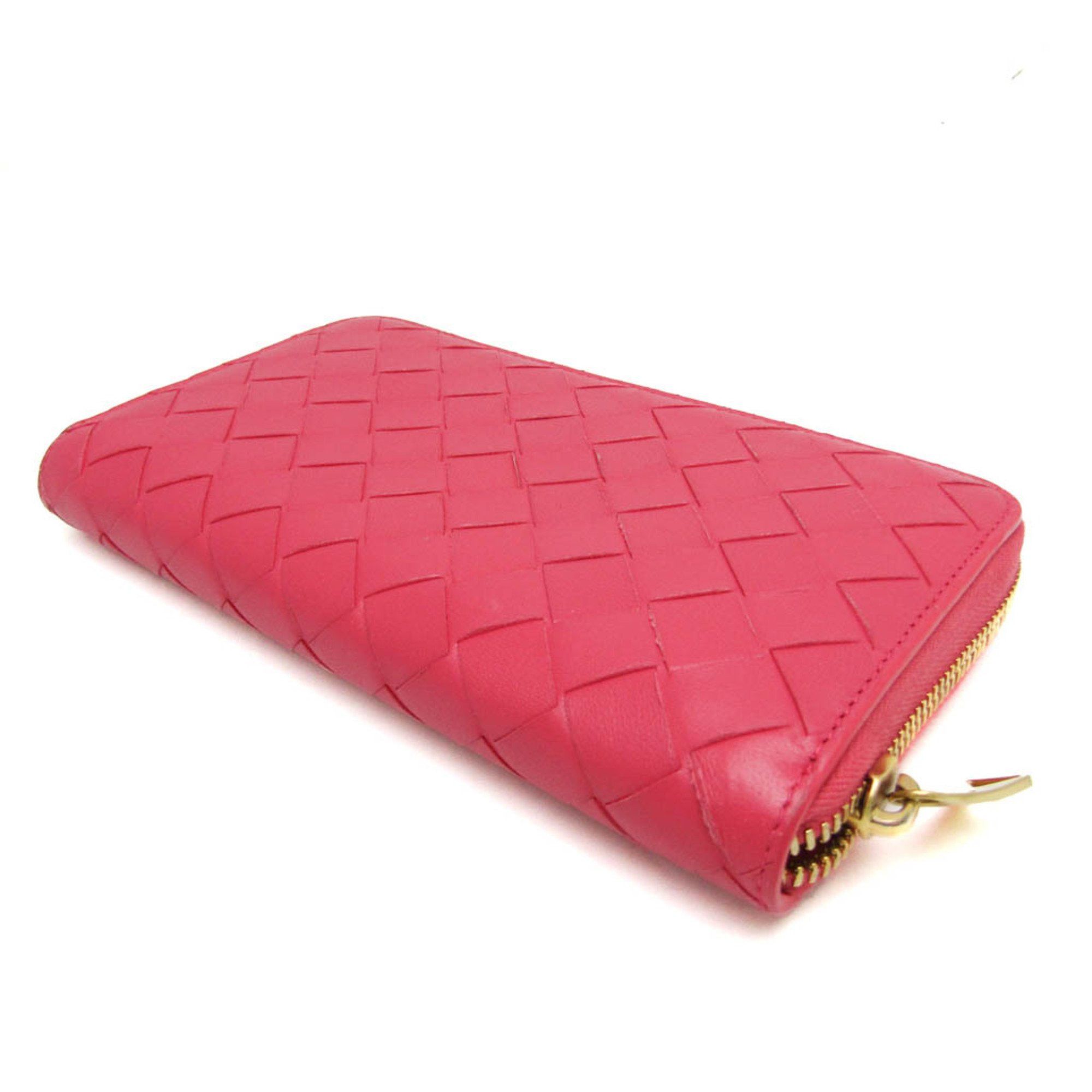 Bottega Veneta Intrecciato Pink Leather Wallet (Pre-Owned) Size ONE SIZE - 2 Thumbnail