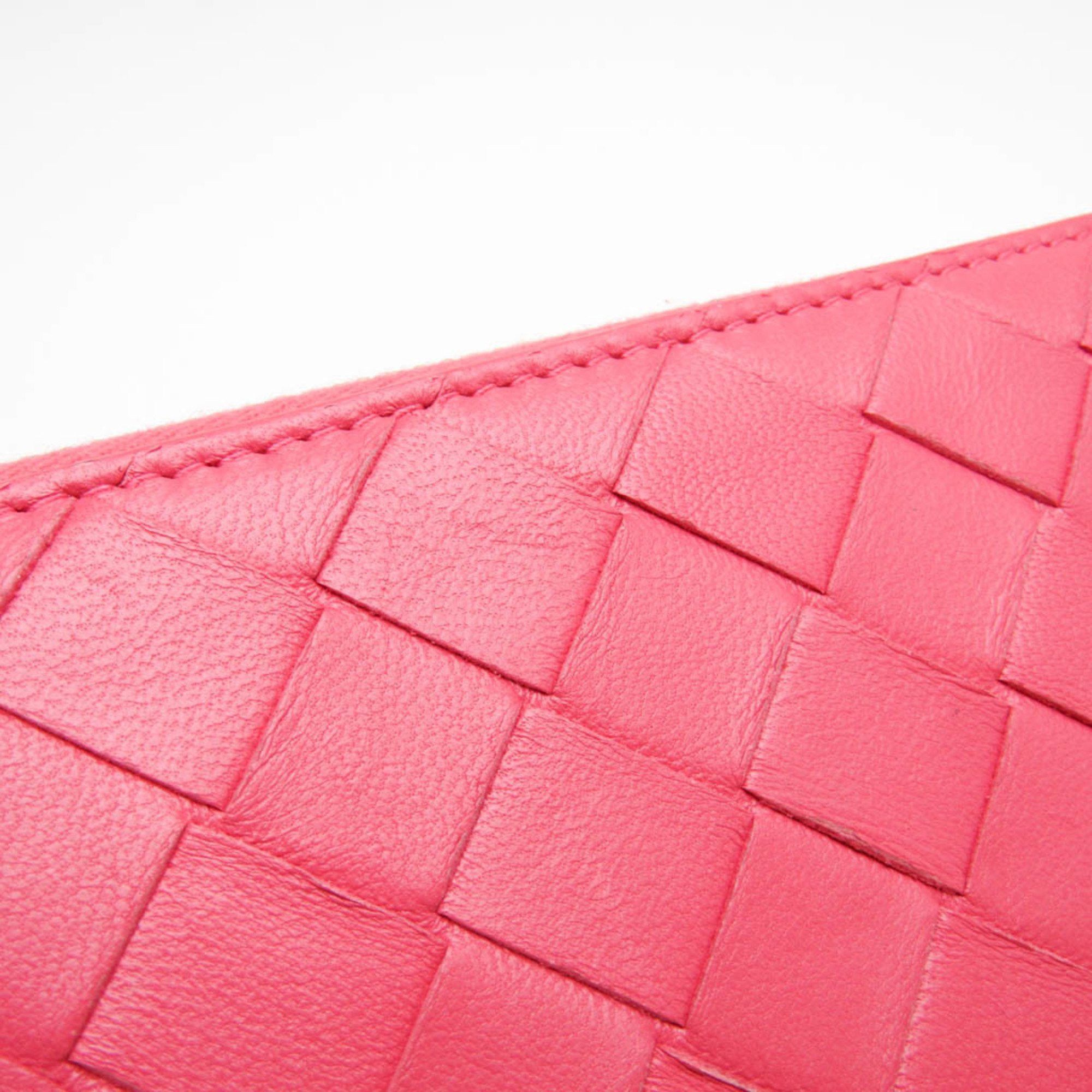 Bottega Veneta Intrecciato Pink Leather Wallet (Pre-Owned) Size ONE SIZE - 12 Thumbnail