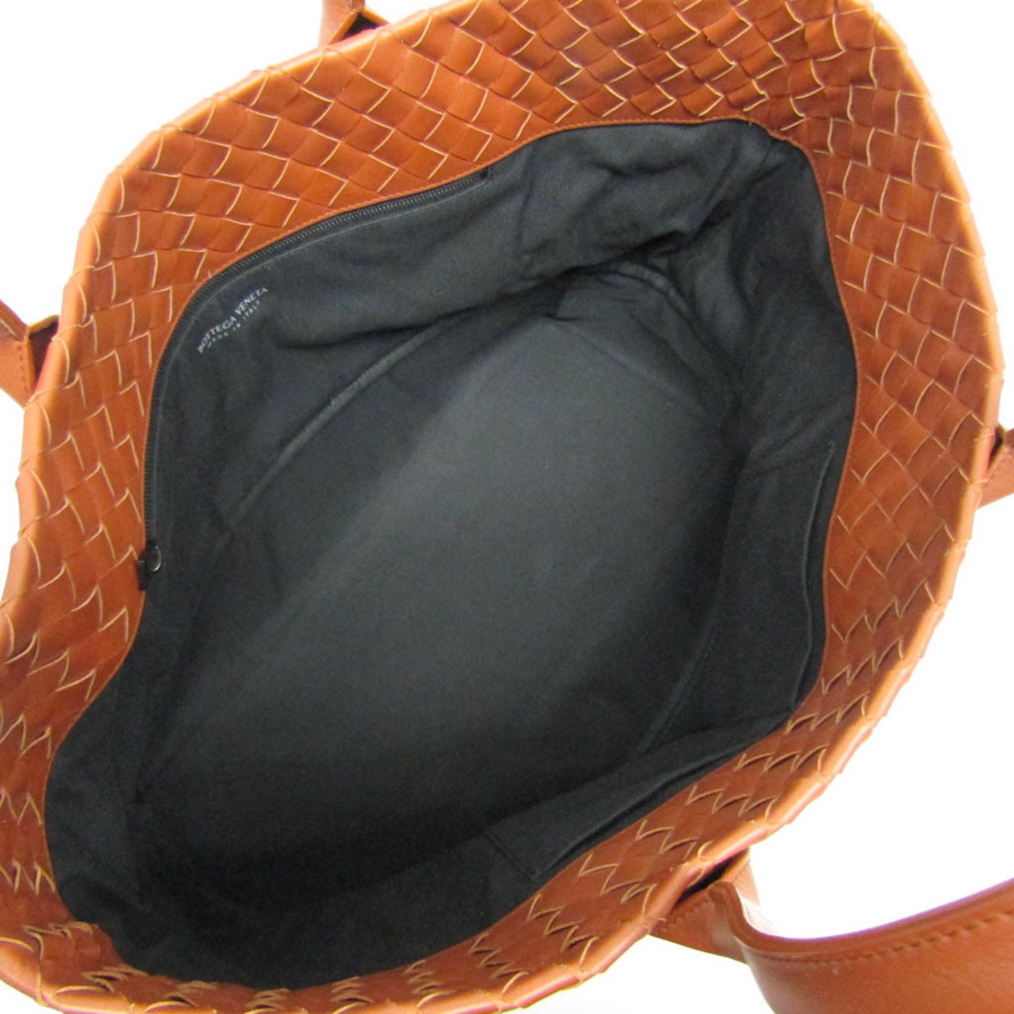 Bottega Veneta Intrecciato Brown Leather Tote Bag (Pre-Owned) Size ONE SIZE - 5 Thumbnail
