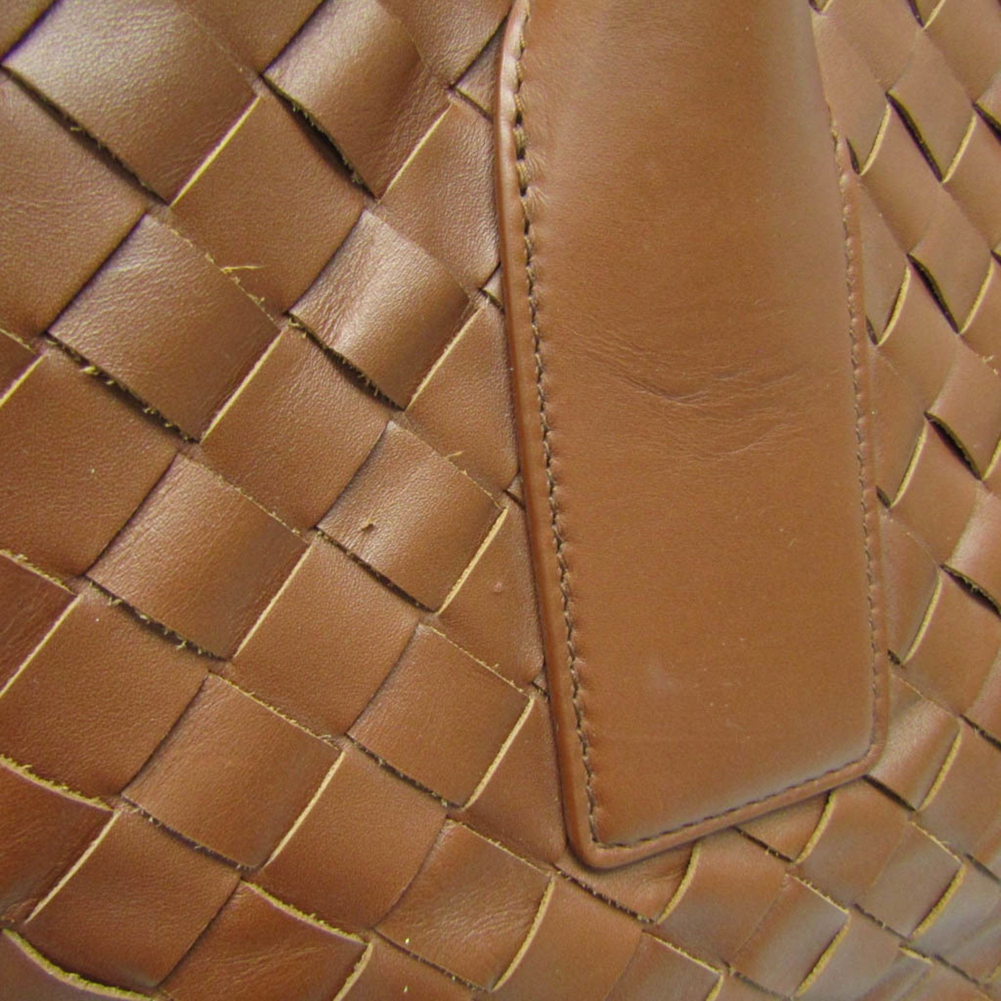 Bottega Veneta Intrecciato Brown Leather Tote Bag (Pre-Owned) Size ONE SIZE - 9 Thumbnail