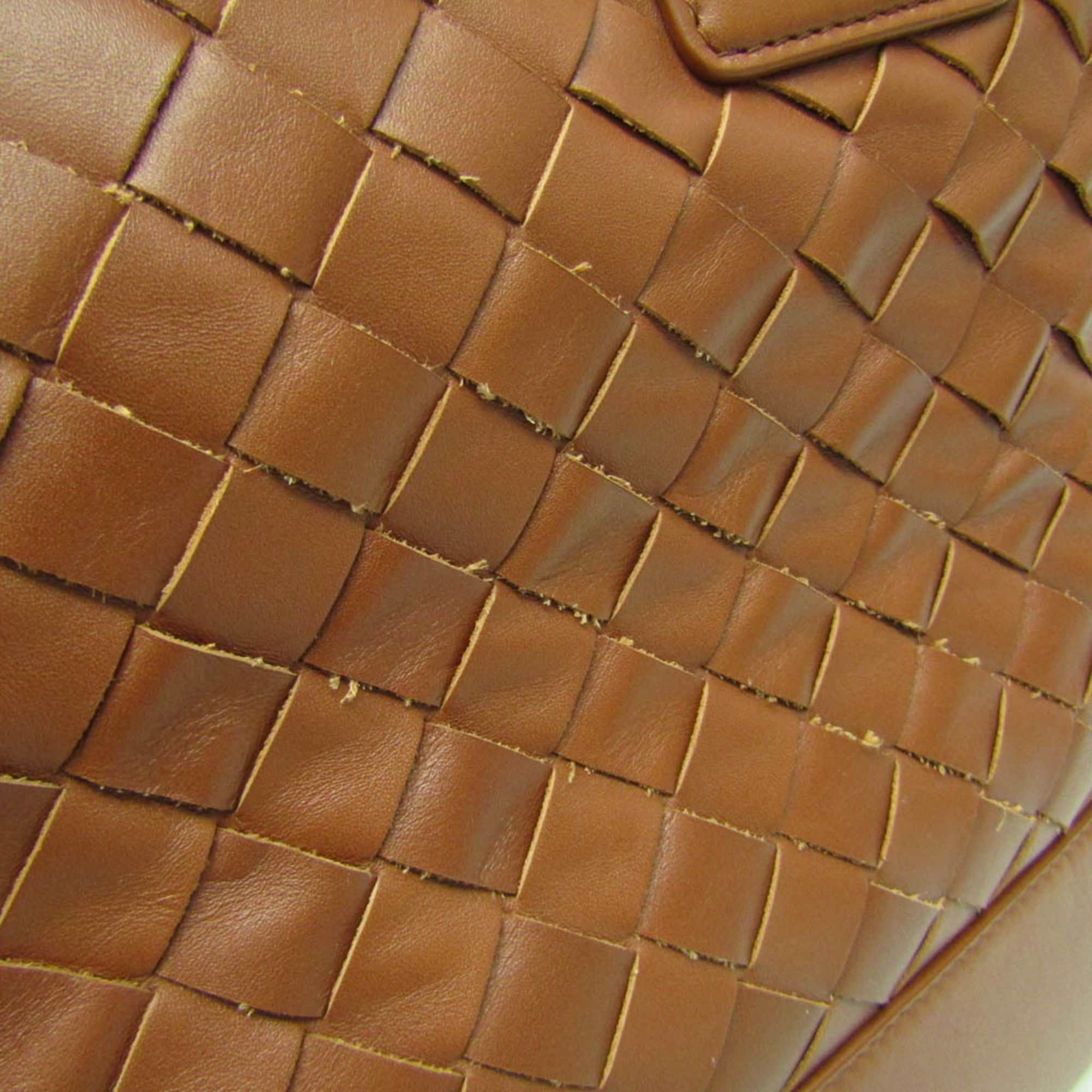 Bottega Veneta Intrecciato Brown Leather Tote Bag (Pre-Owned) Size ONE SIZE - 13 Thumbnail