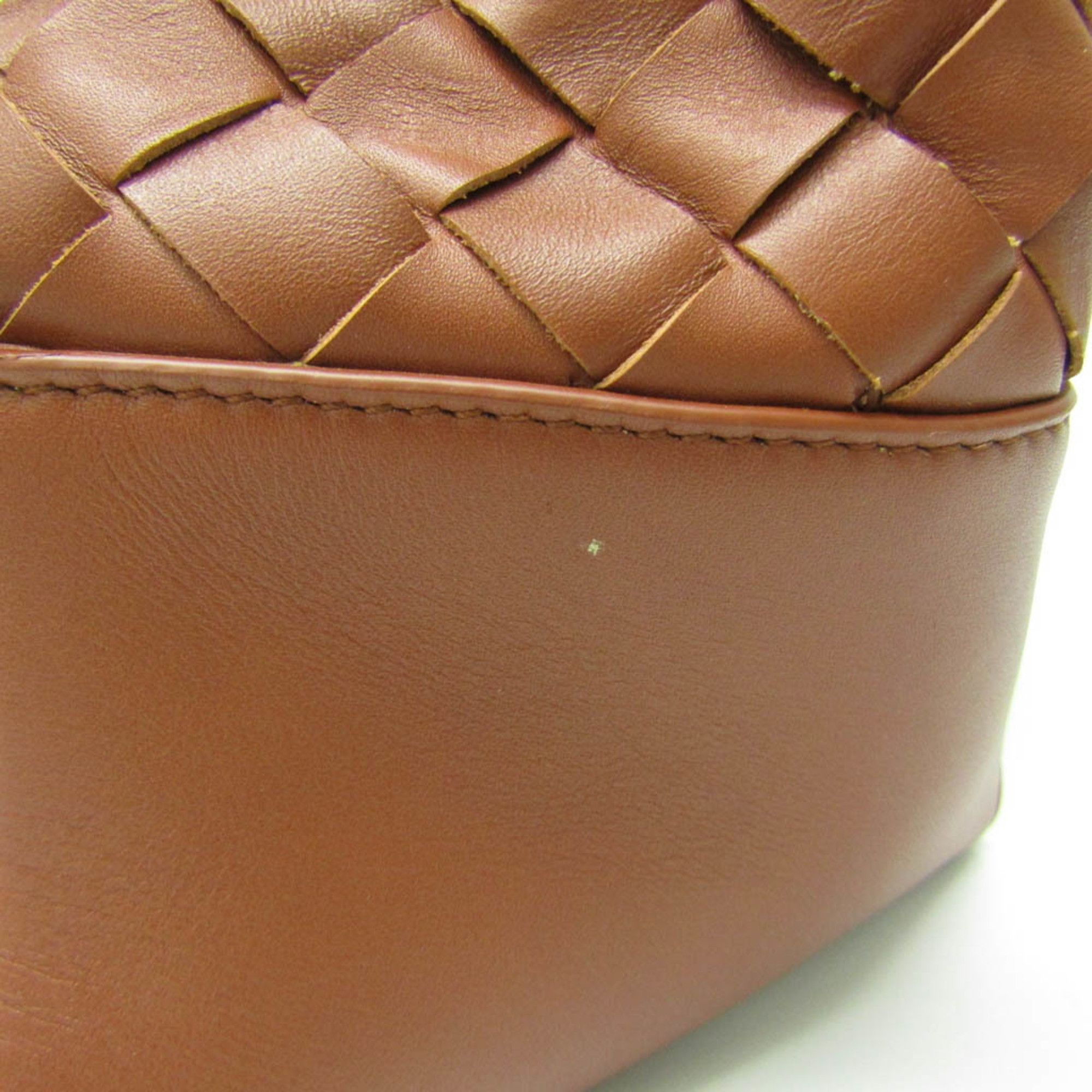 Bottega Veneta Intrecciato Brown Leather Tote Bag (Pre-Owned) Size ONE SIZE - 12 Thumbnail