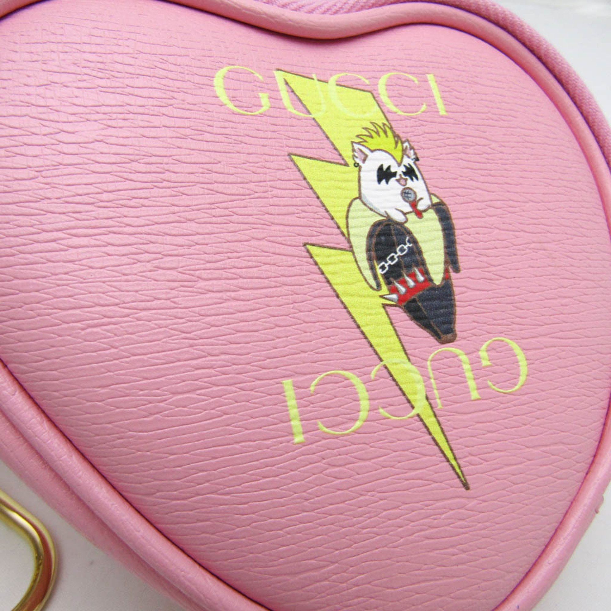 Gucci Heart Pink Leather Wallet (Pre-Owned) Size ONE SIZE - 7 Thumbnail