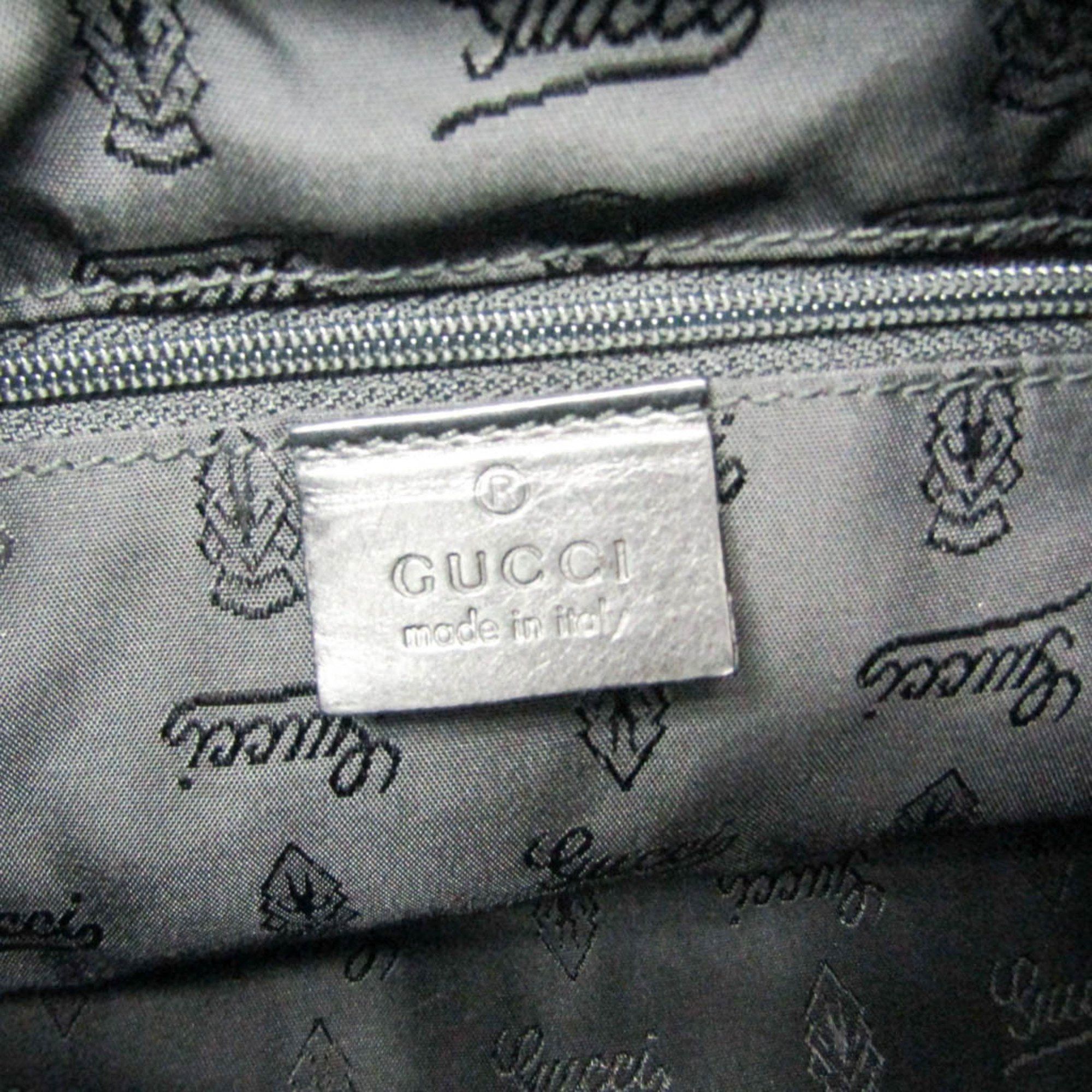 Gucci Crest Black Leather Handbag (Pre-Owned) Size ONE SIZE - 7 Thumbnail