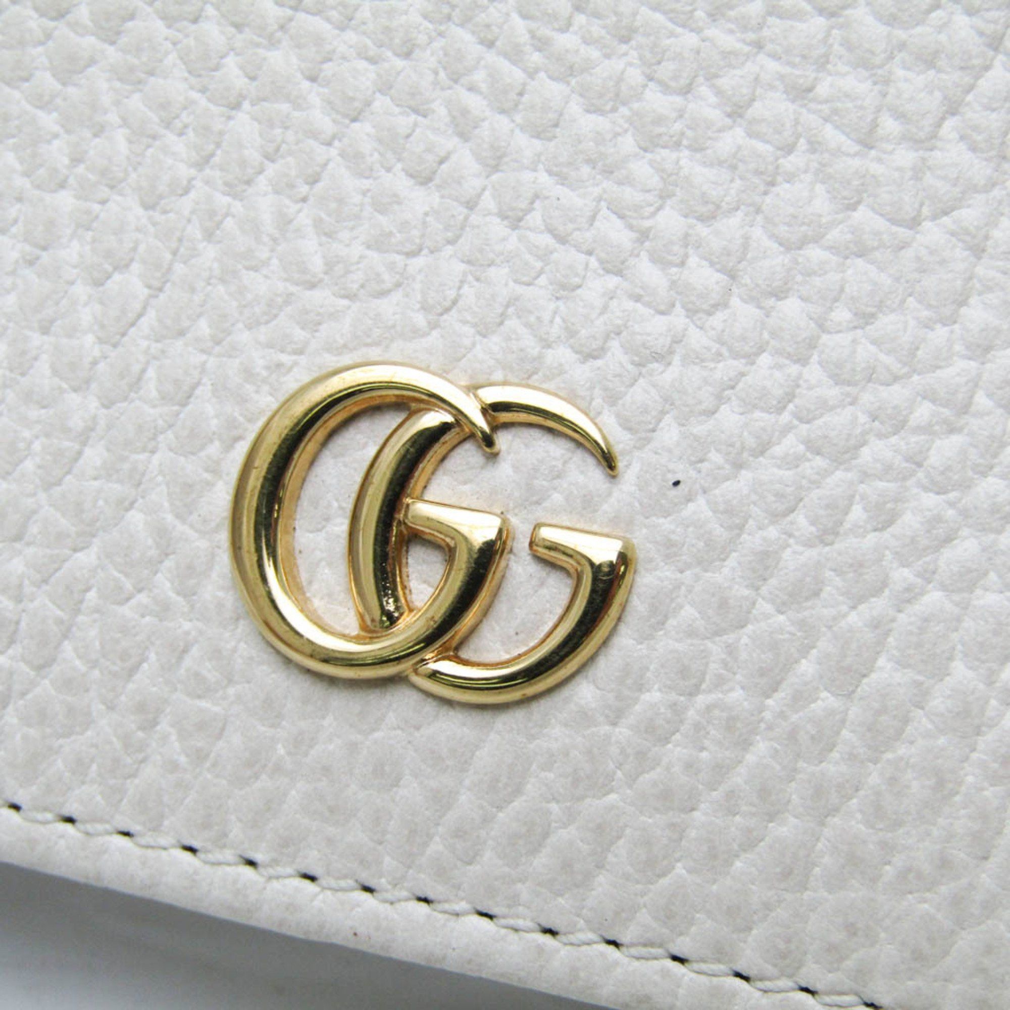 Gucci Gg Marmont White Leather Wallet (Pre-Owned) Size ONE SIZE - 8 Thumbnail