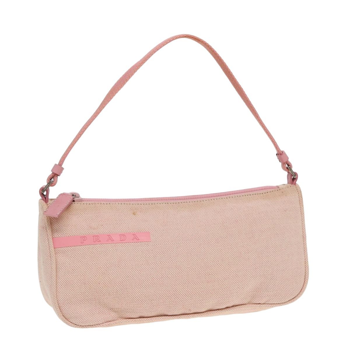 Prada Pink Canvas Clutch Bag (Pre-Owned) Size ONE SIZE - 12 Thumbnail