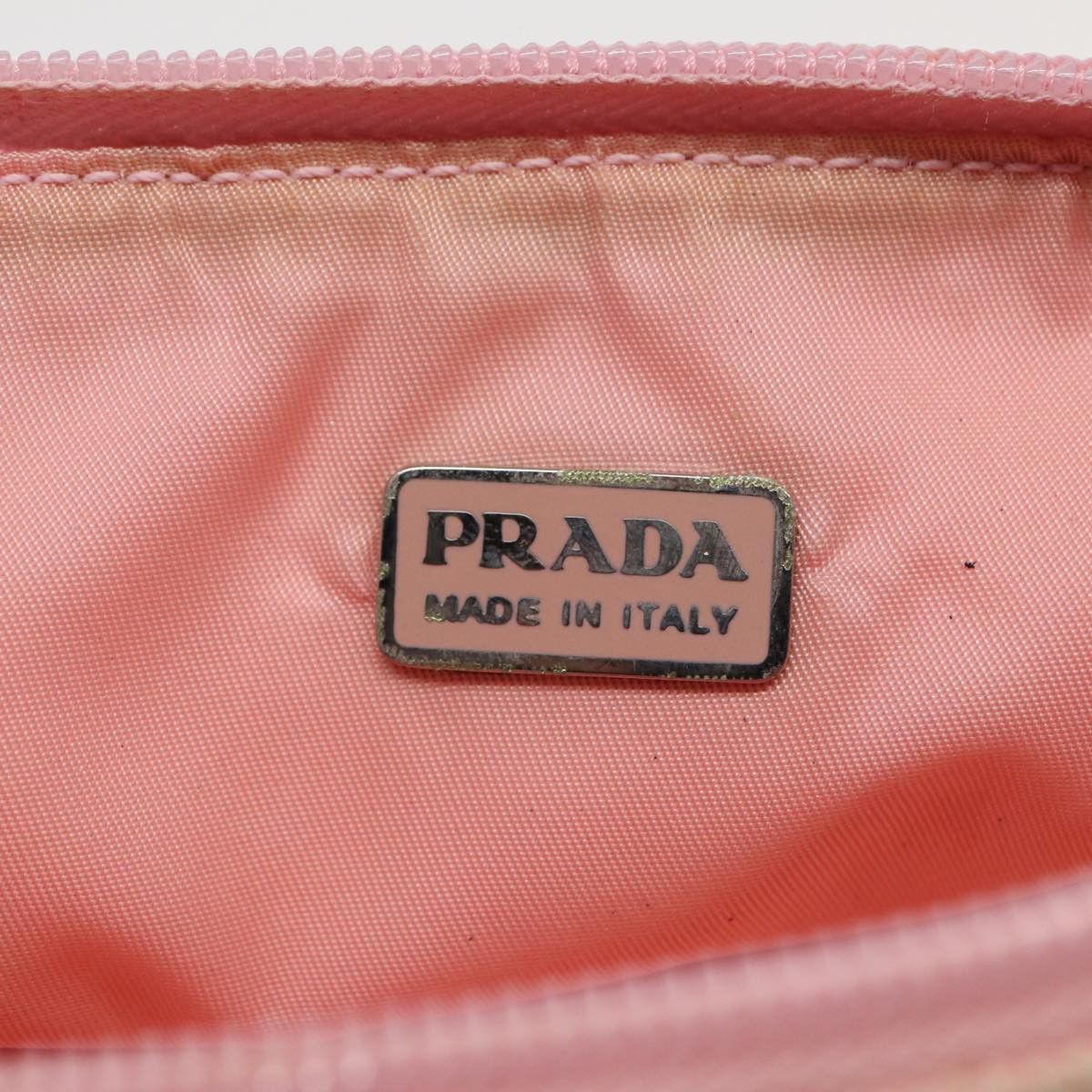 Prada Pink Canvas Clutch Bag (Pre-Owned) Size ONE SIZE - 9 Thumbnail