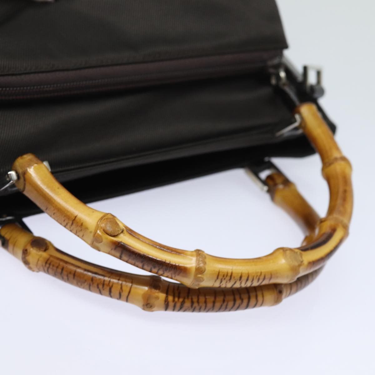 Gucci Bamboo Black Synthetic Handbag (Pre-Owned) Size ONE SIZE - 4 Thumbnail