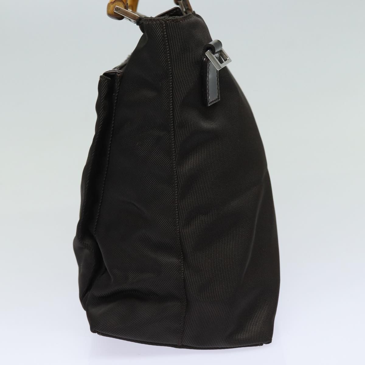 Gucci Bamboo Black Synthetic Handbag (Pre-Owned) Size ONE SIZE - 12 Thumbnail