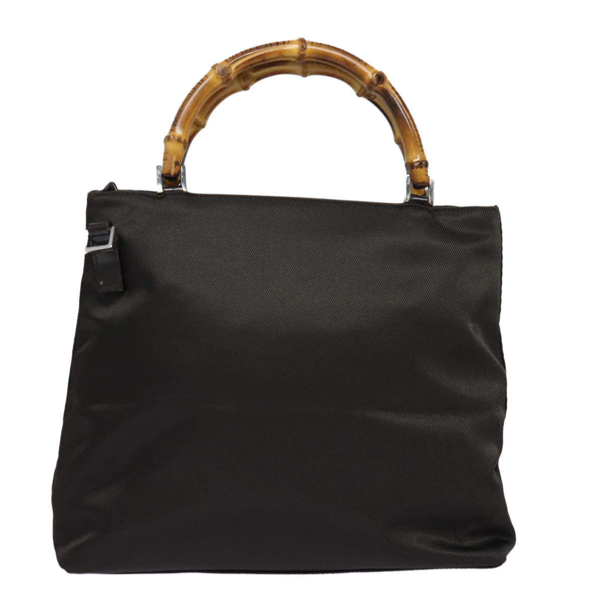 Gucci Bamboo Black Synthetic Handbag (Pre-Owned) Size ONE SIZE - 2 Thumbnail