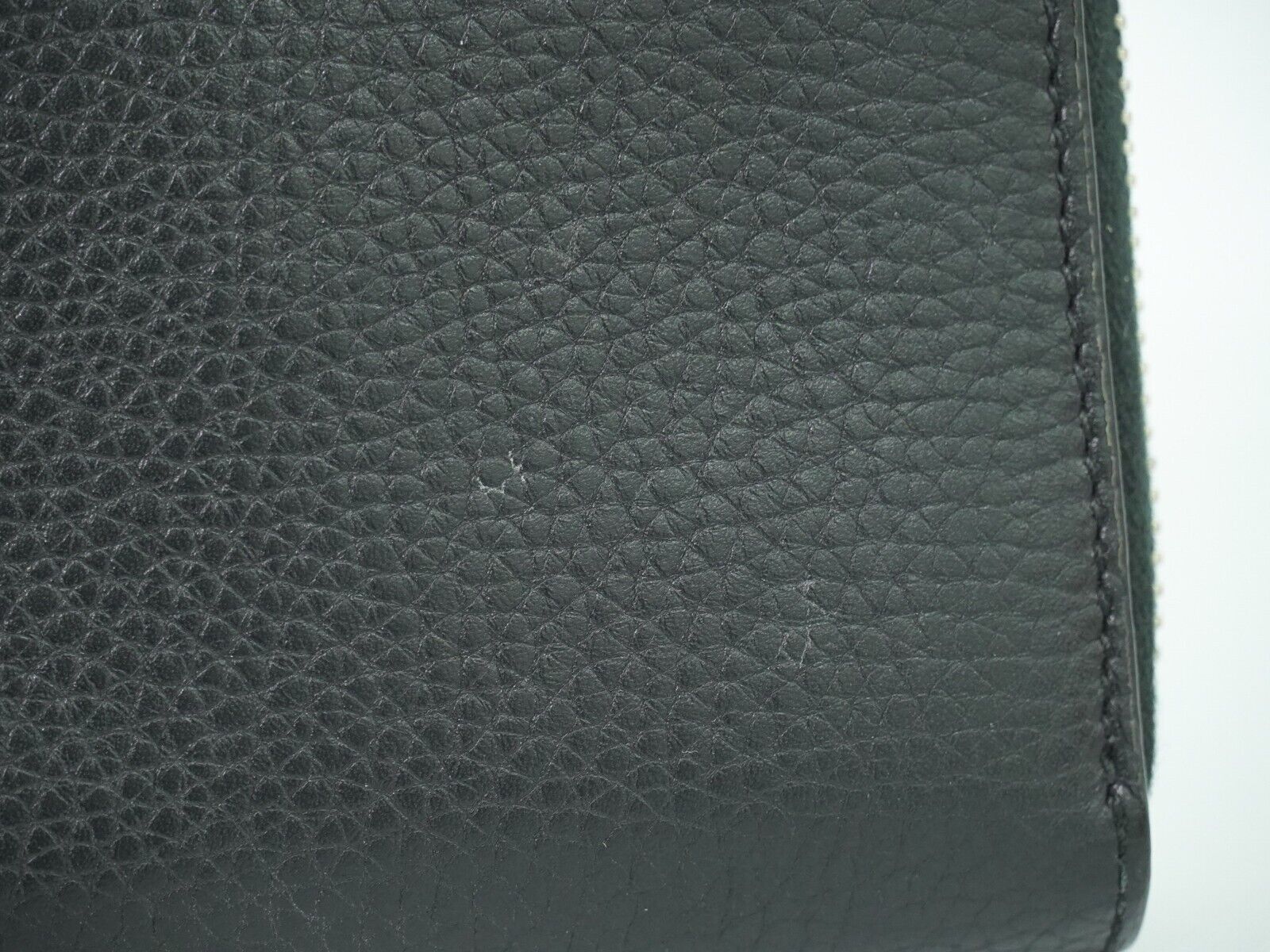 Gucci Zip Around Black Leather Wallet (Pre-Owned) Size ONE SIZE - 9 Thumbnail