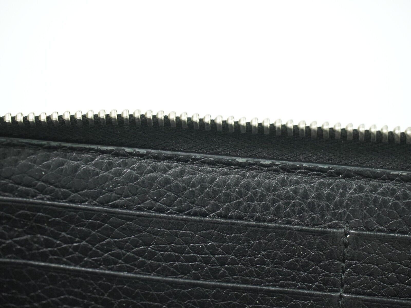 Gucci Zip Around Black Leather Wallet (Pre-Owned) Size ONE SIZE - 13 Thumbnail