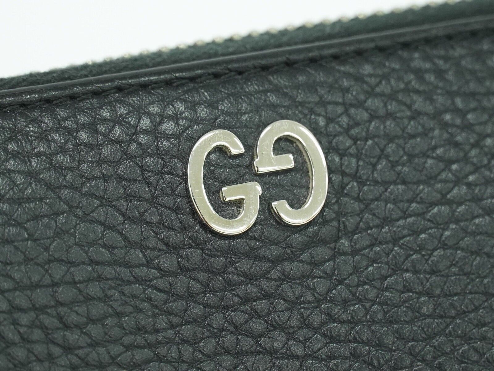 Gucci Zip Around Black Leather Wallet (Pre-Owned) Size ONE SIZE - 8 Thumbnail