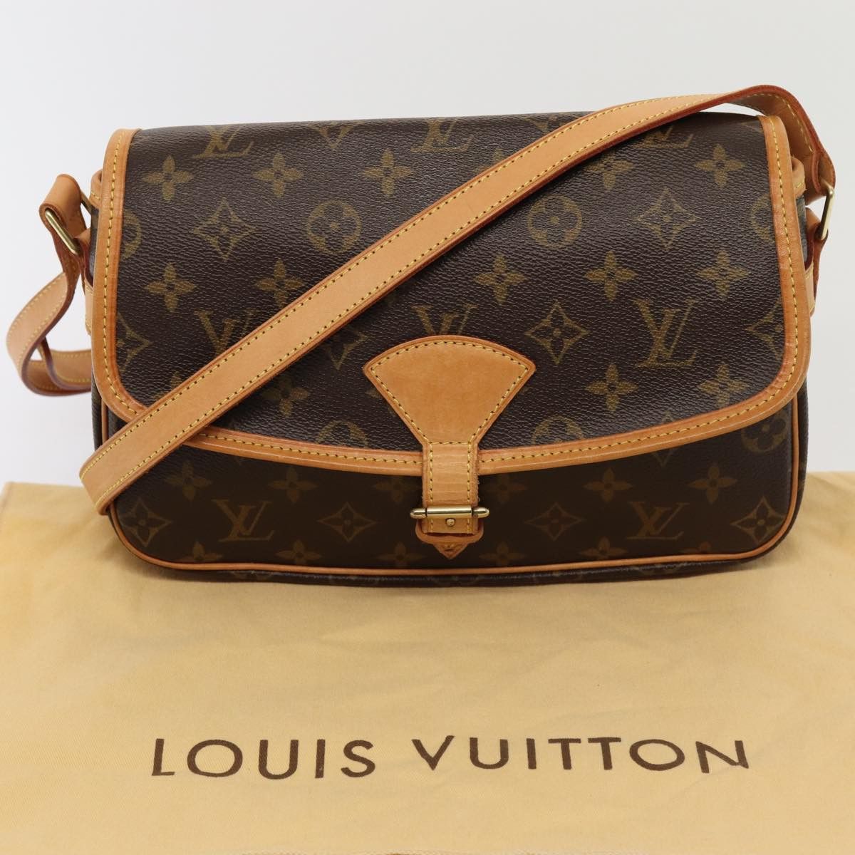 Louis Vuitton Sologne Brown Canvas Shoulder Bag (Pre-Owned) Size ONE SIZE - 7 Thumbnail