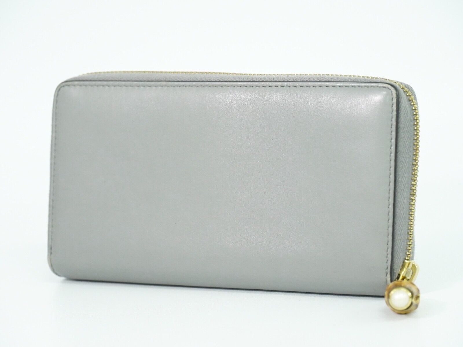 Gucci Bamboo Grey Leather Wallet (Pre-Owned) Size ONE SIZE - 2 Thumbnail