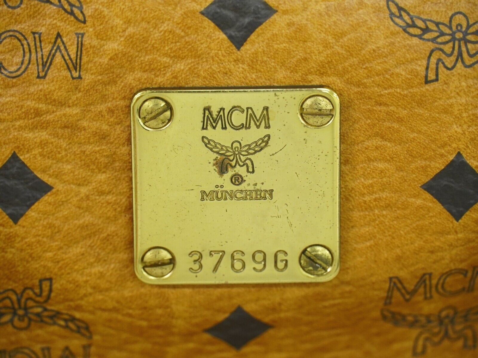 MCM Visetos Brown Canvas Handbag (Pre-Owned) Size ONE SIZE - 6 Thumbnail