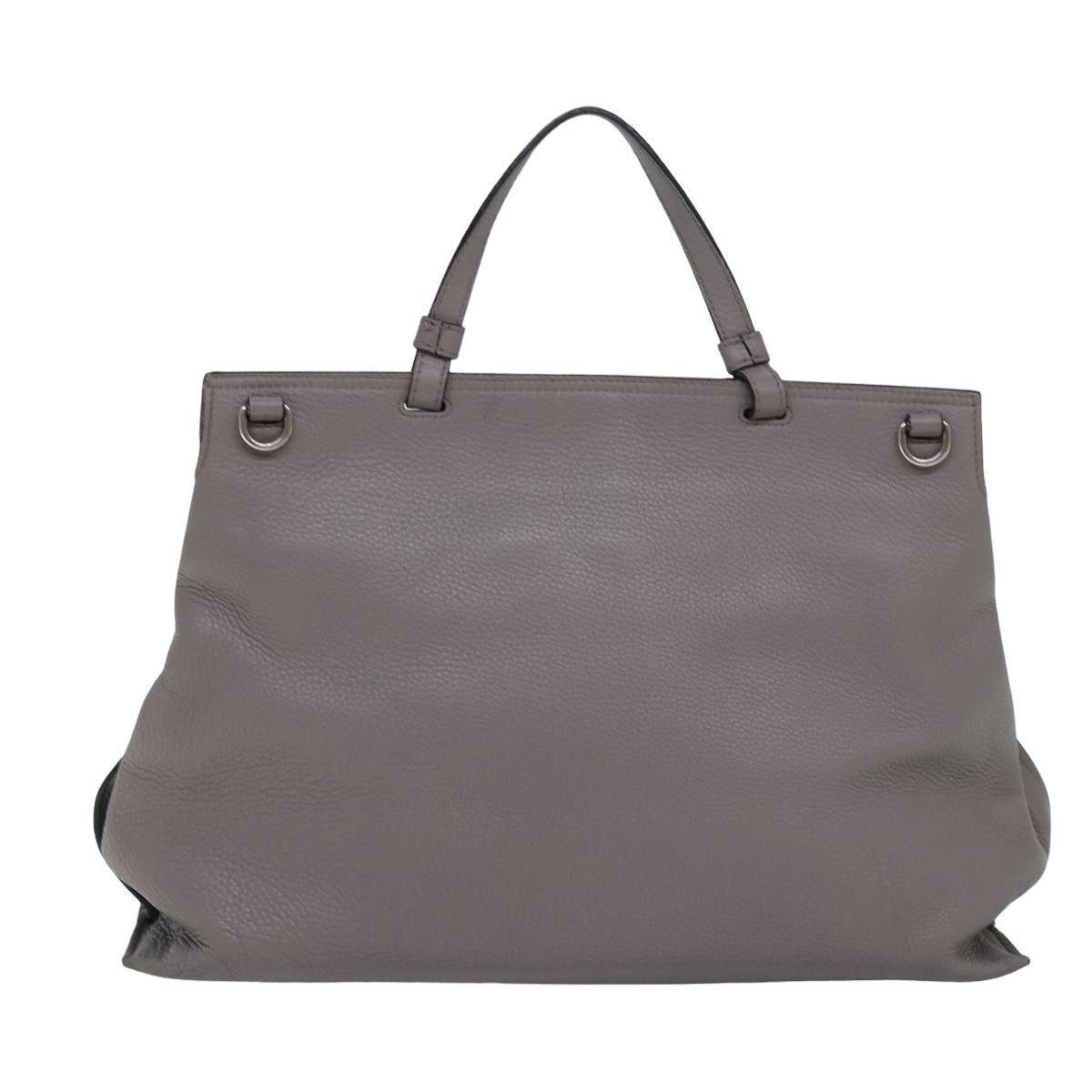 Gucci Bamboo Daily Grey Leather Handbag (Pre-Owned) Size ONE SIZE - 2 Thumbnail